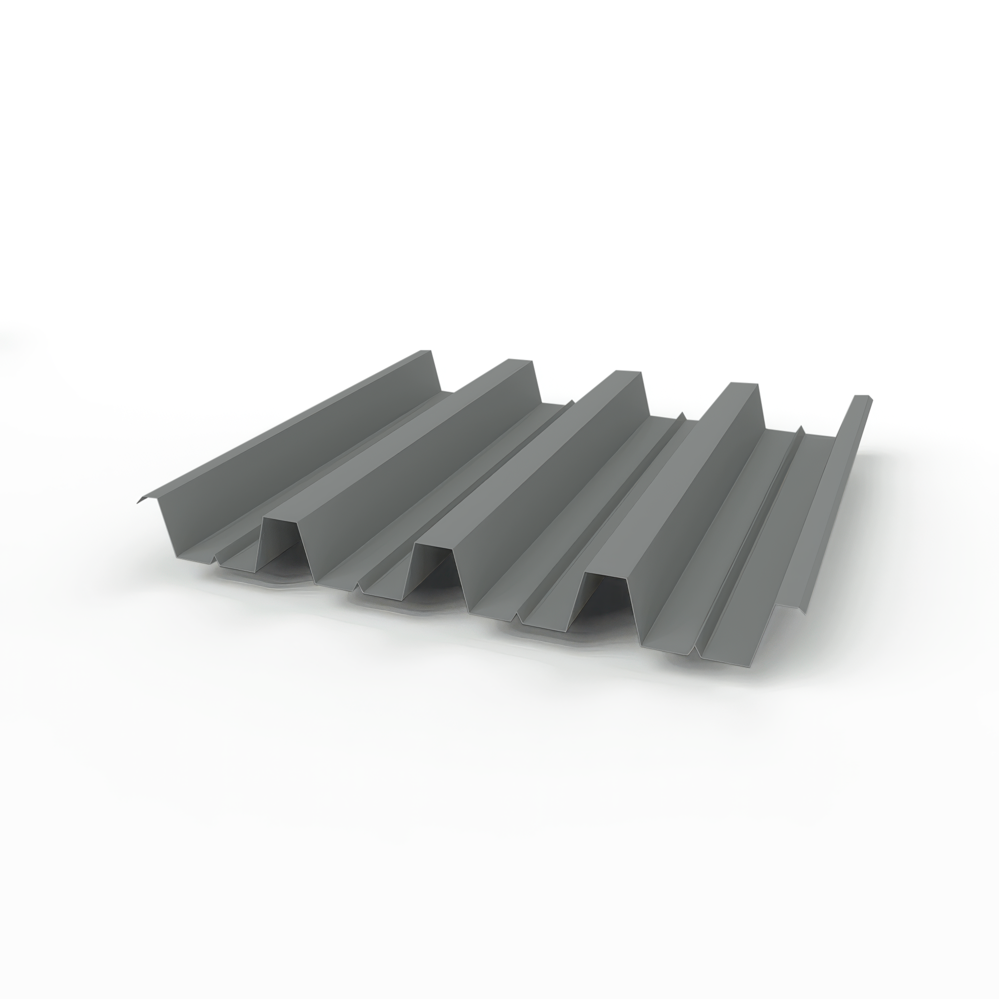 Профнастил Н60 (RAL 7037) 0,5х845мм оцинкованный, с полимерным покрытием (Полиэстер)