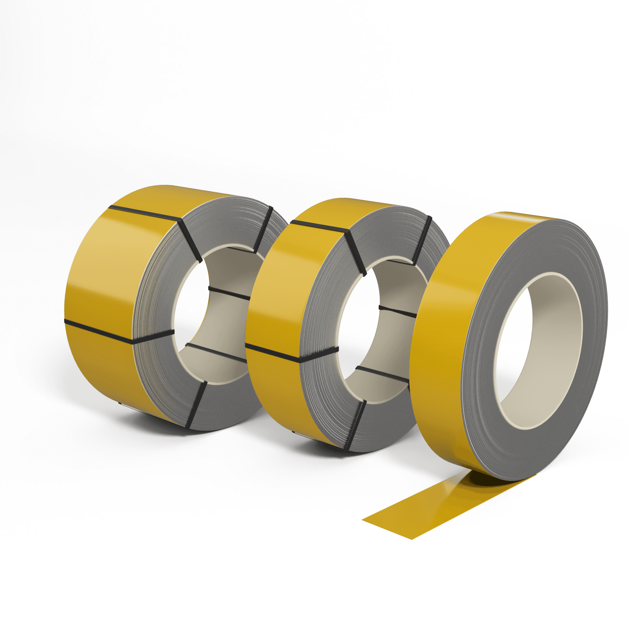 Лента оцинкованная (Штрипс) 0,55 мм (RAL 1032) с полимерным покрытием (полиэстер)