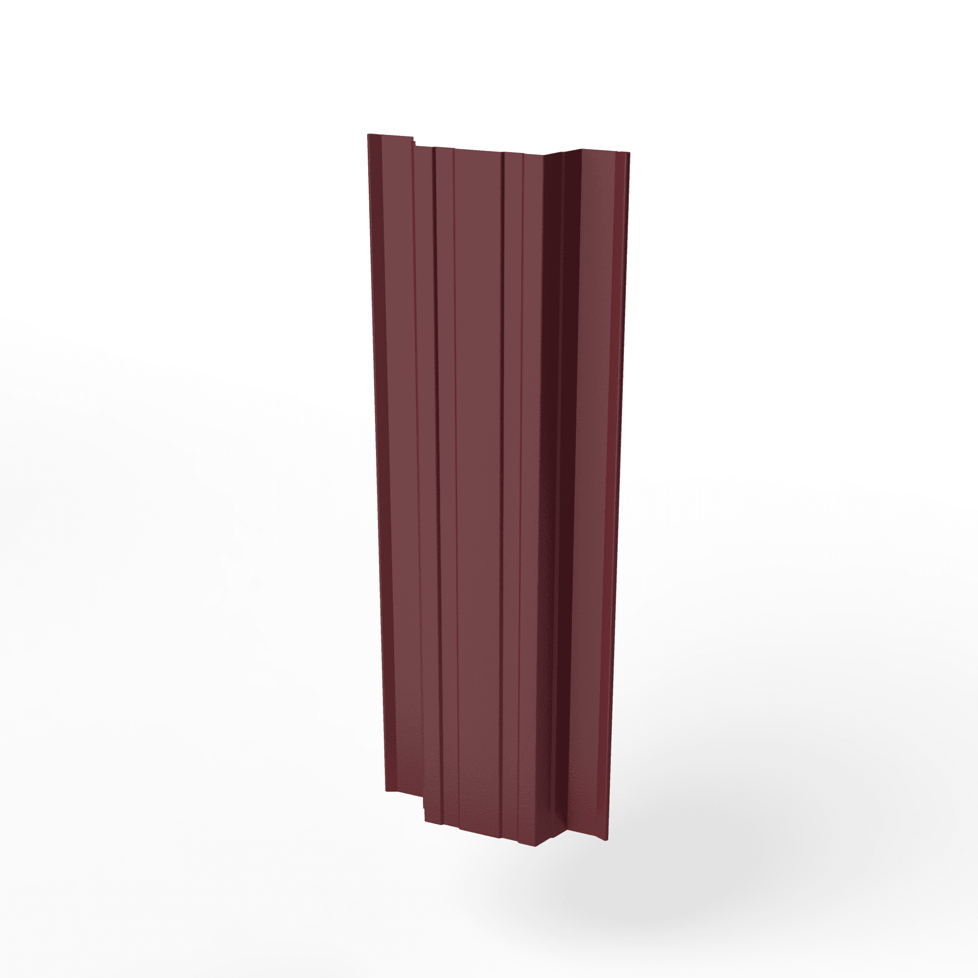 Штакетник прямоугольный оцинкованный с полимерным покрытием 0,45х118мм прямоугольный фигурный RAL 3005