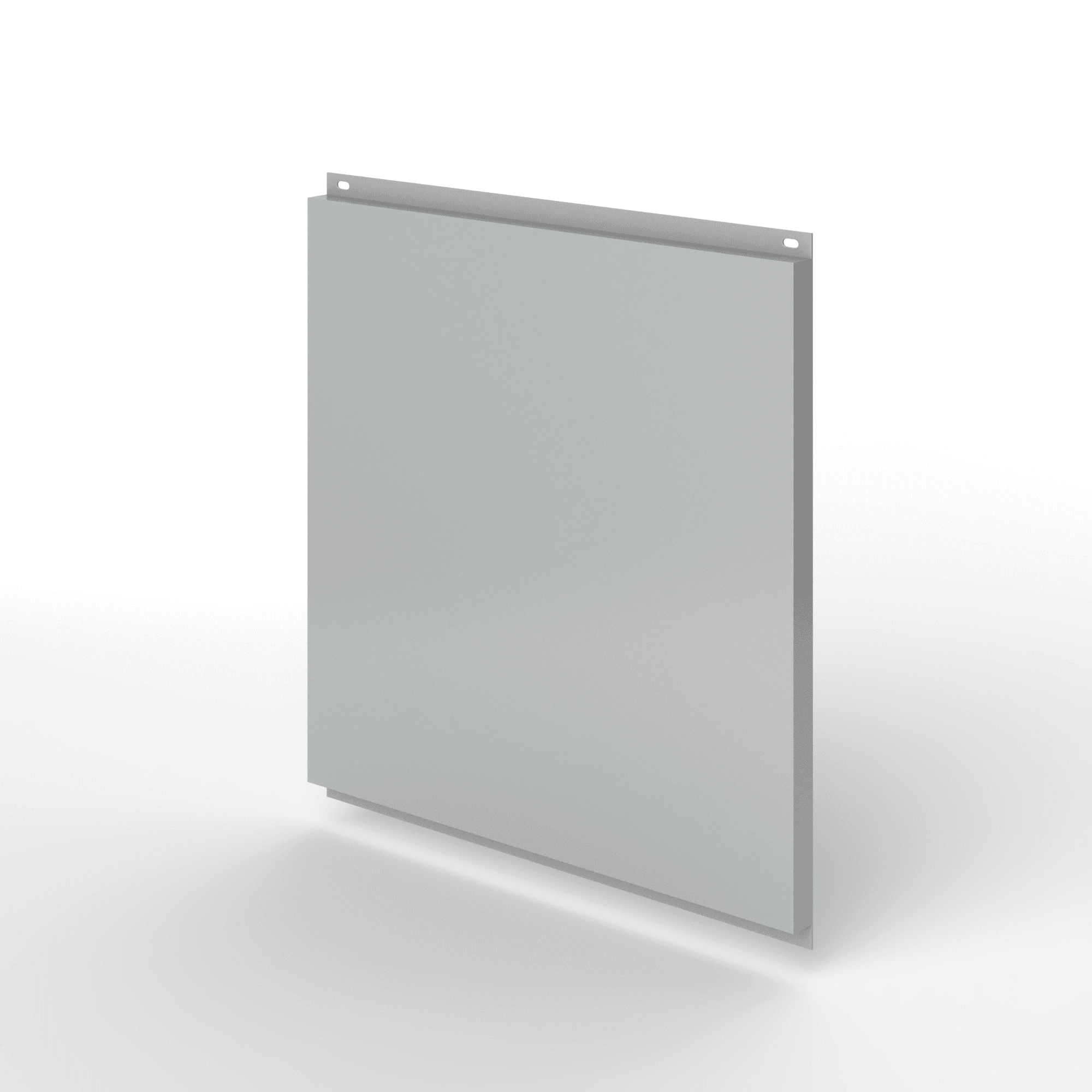 Фасадная металлокассета 795x530 открытого типа оцинкованная с порошковым покрытием 0,7мм RAL 9006