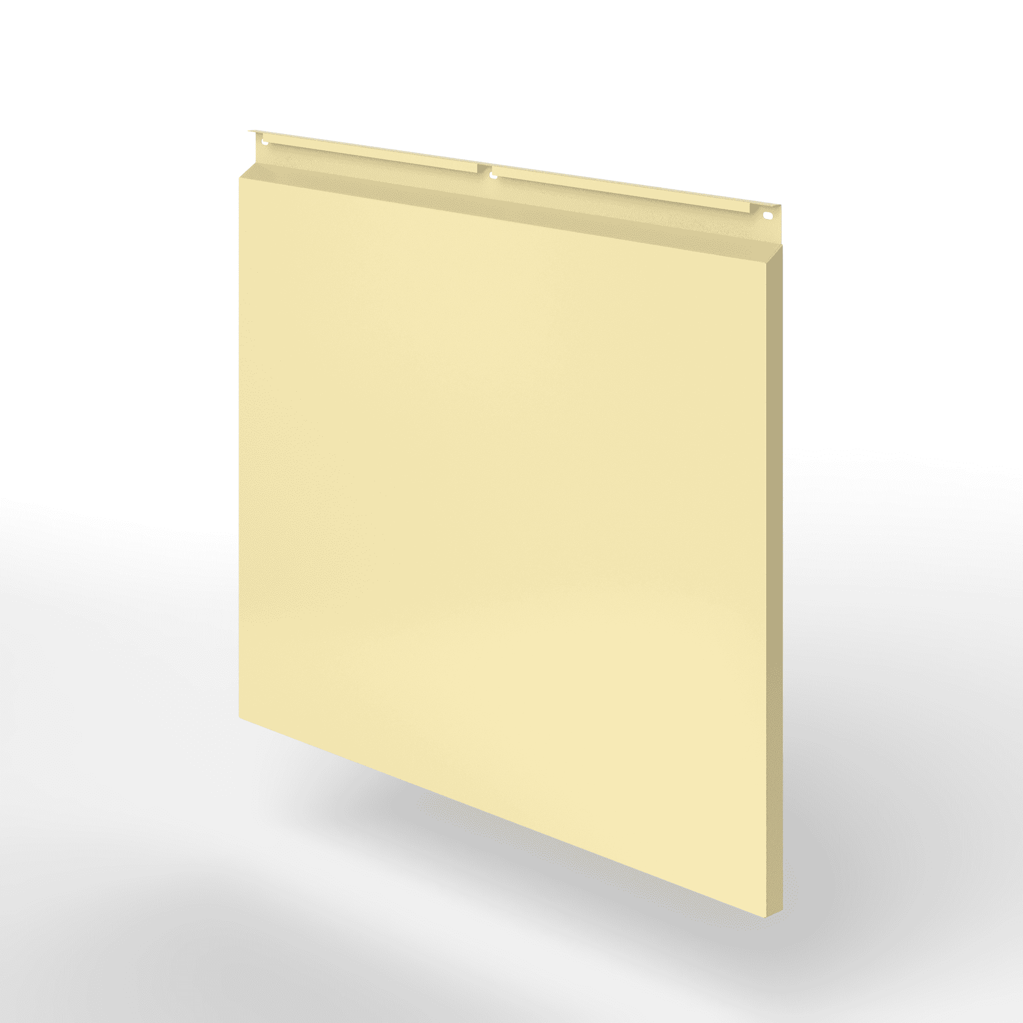Фасадная металлокассета закрытого типа оцинкованная с порошковым покрытием 0,7x545х1170мм RAL 1002 Песочно-жёлтый