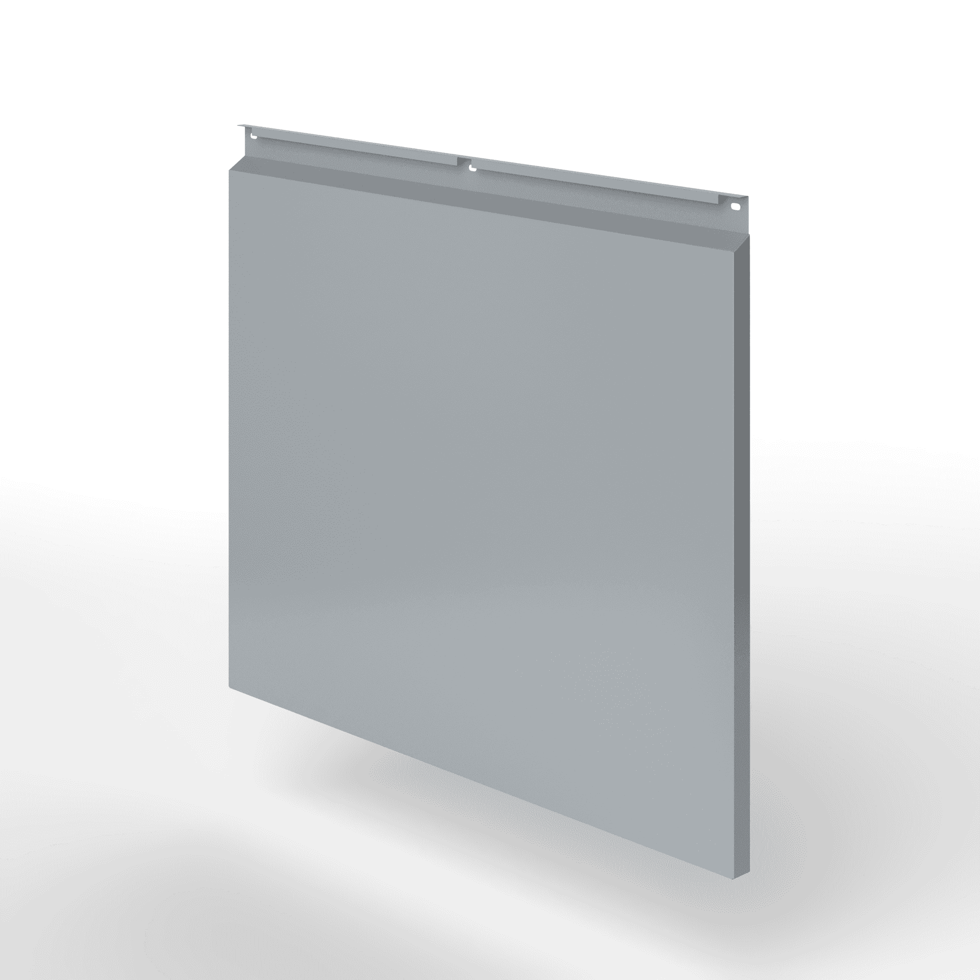 Фасадная металлокассета закрытого типа оцинкованная с порошковым покрытием 0,7x535х535мм RAL 7045 Телегрей 1