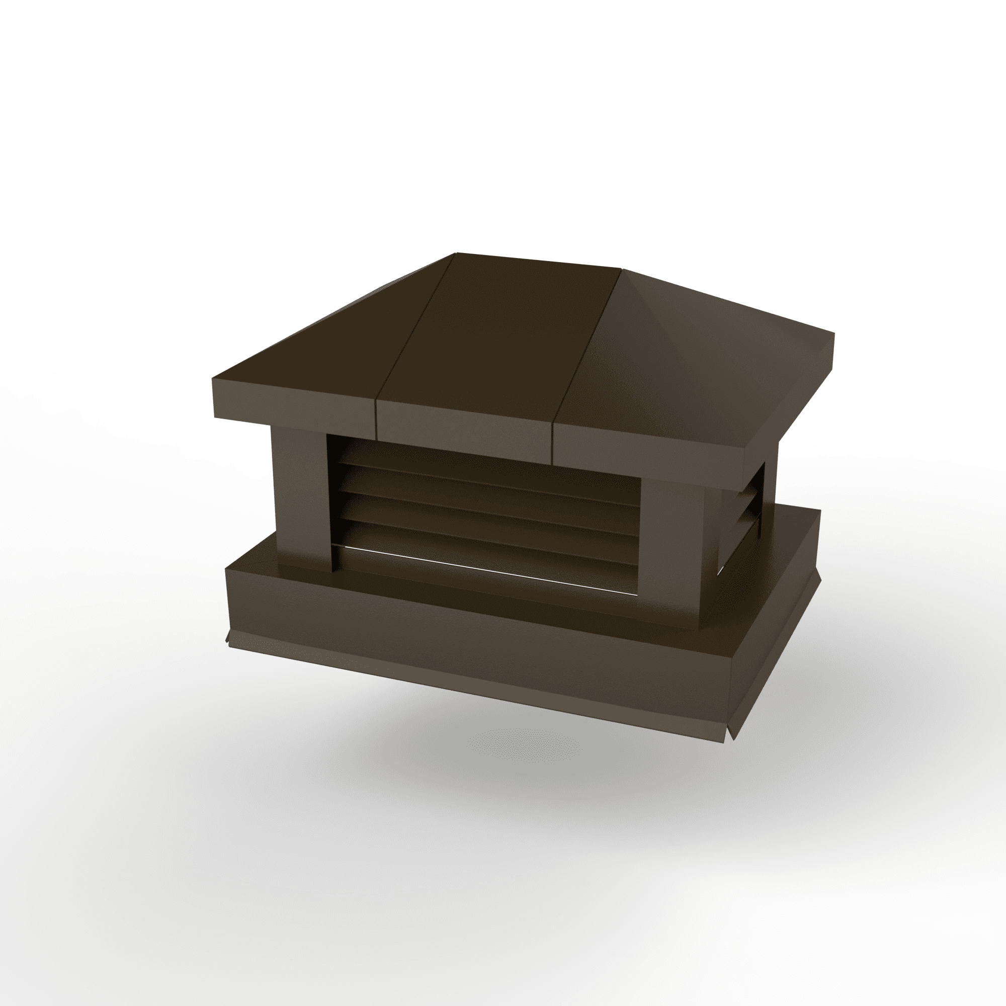 Дымник на трубу с жалюзи оцинкованный с полимерным покрытием до 1600мм RR 32