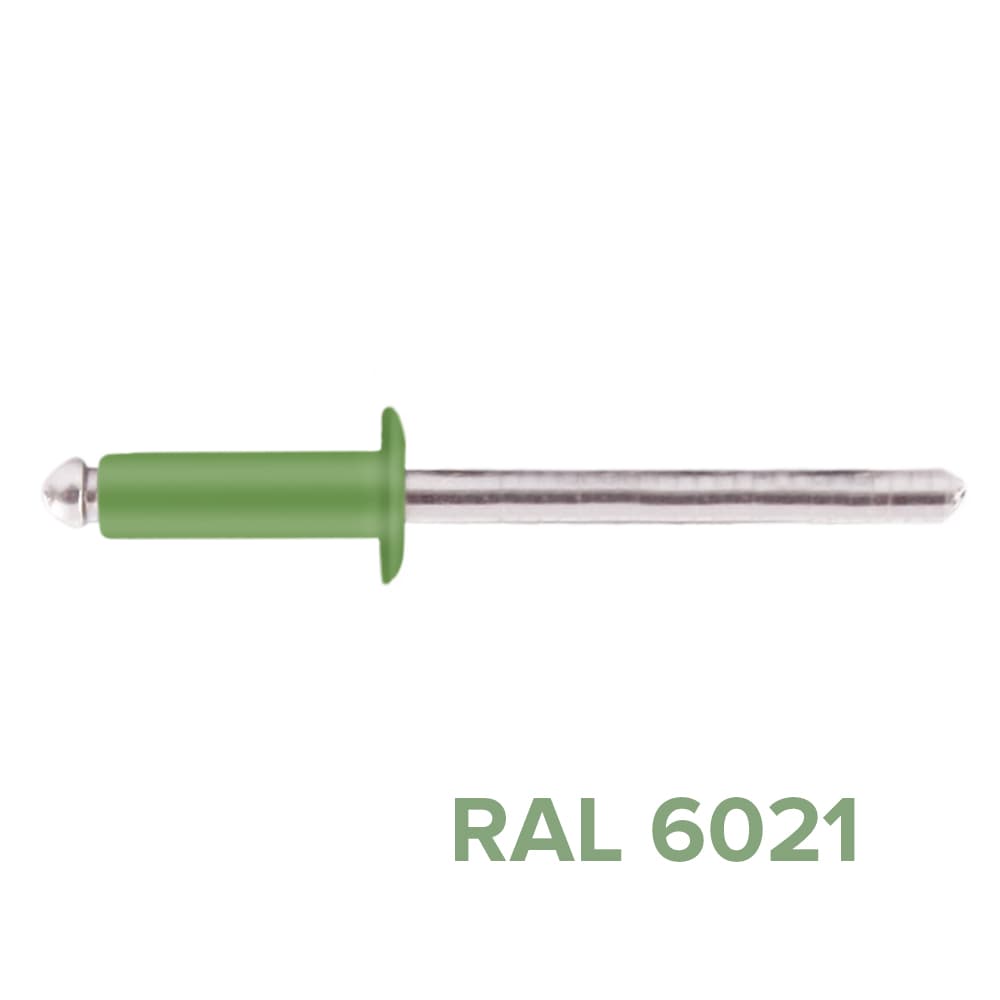 Заклепка 3.2x10 (RAL 6021) A2/A2 вытяжная