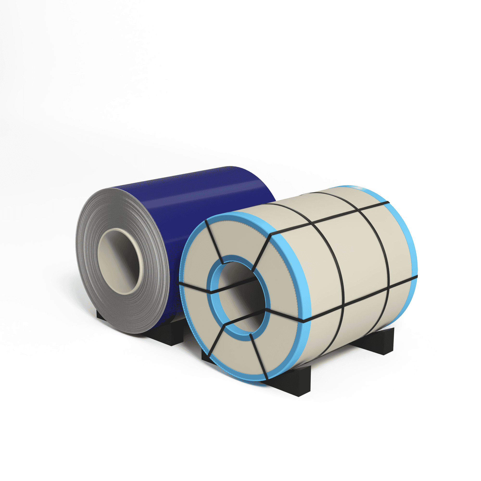 Рулон оцинкованный с полимерным покрытием полиэстер 0,45х1250мм RAL 5002 Ультрамариново-синий