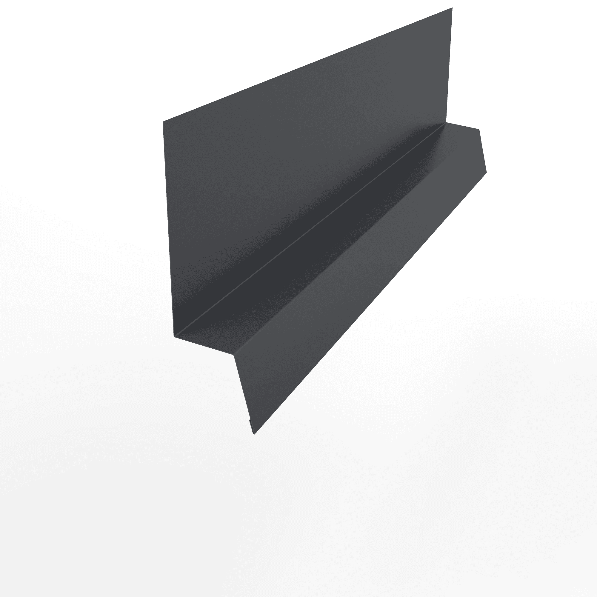 Планка начальная RAL 7024 оцинкованная с порошковым покрытием 0,45 мм (ширина более 625 мм)