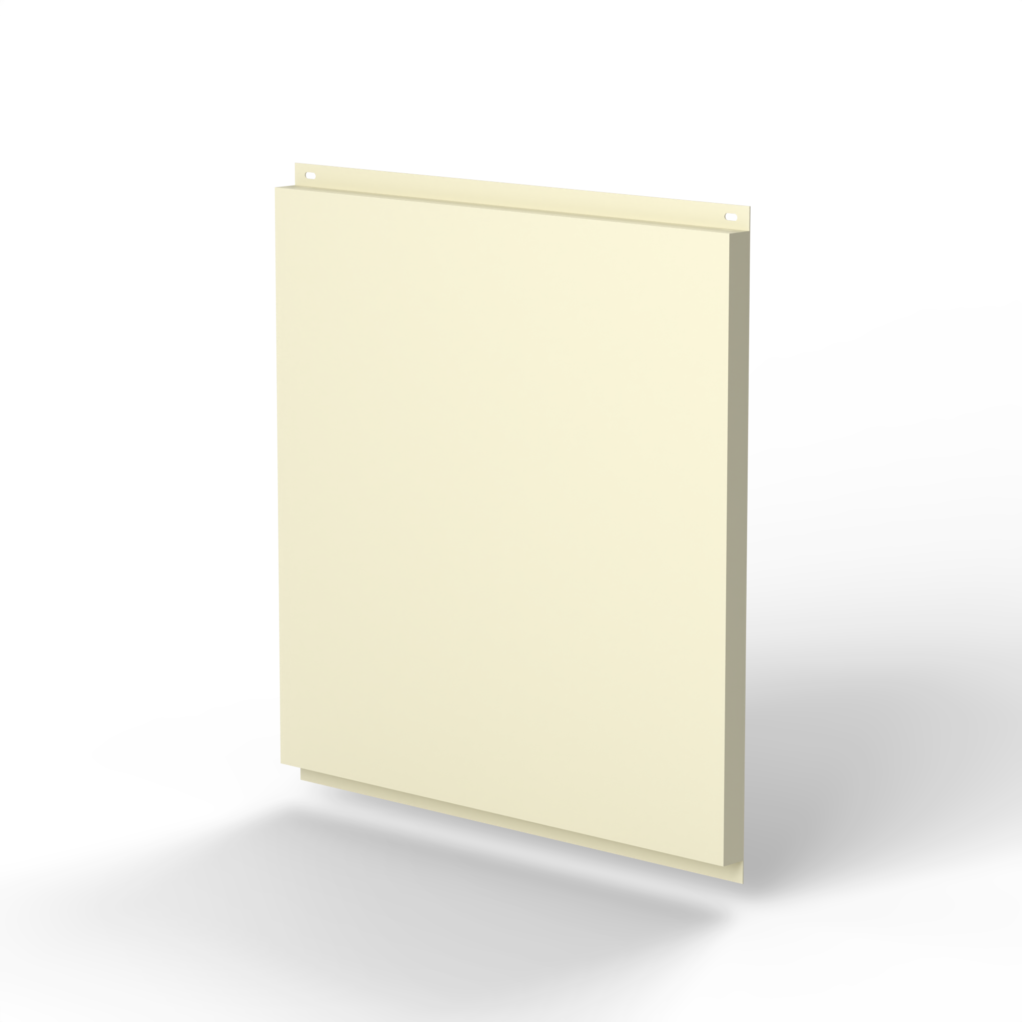 Фасадная металлокассета 1160x530 (RAL 1013) открытого типа, с порошковым покрытием 0,7 мм