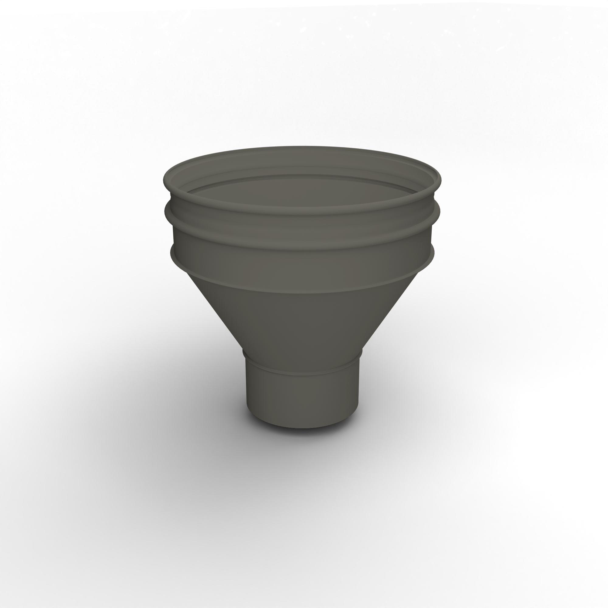 Воронка водосточная ф190х350мм (RAL 7039) водосборная, c порошковым покрытием