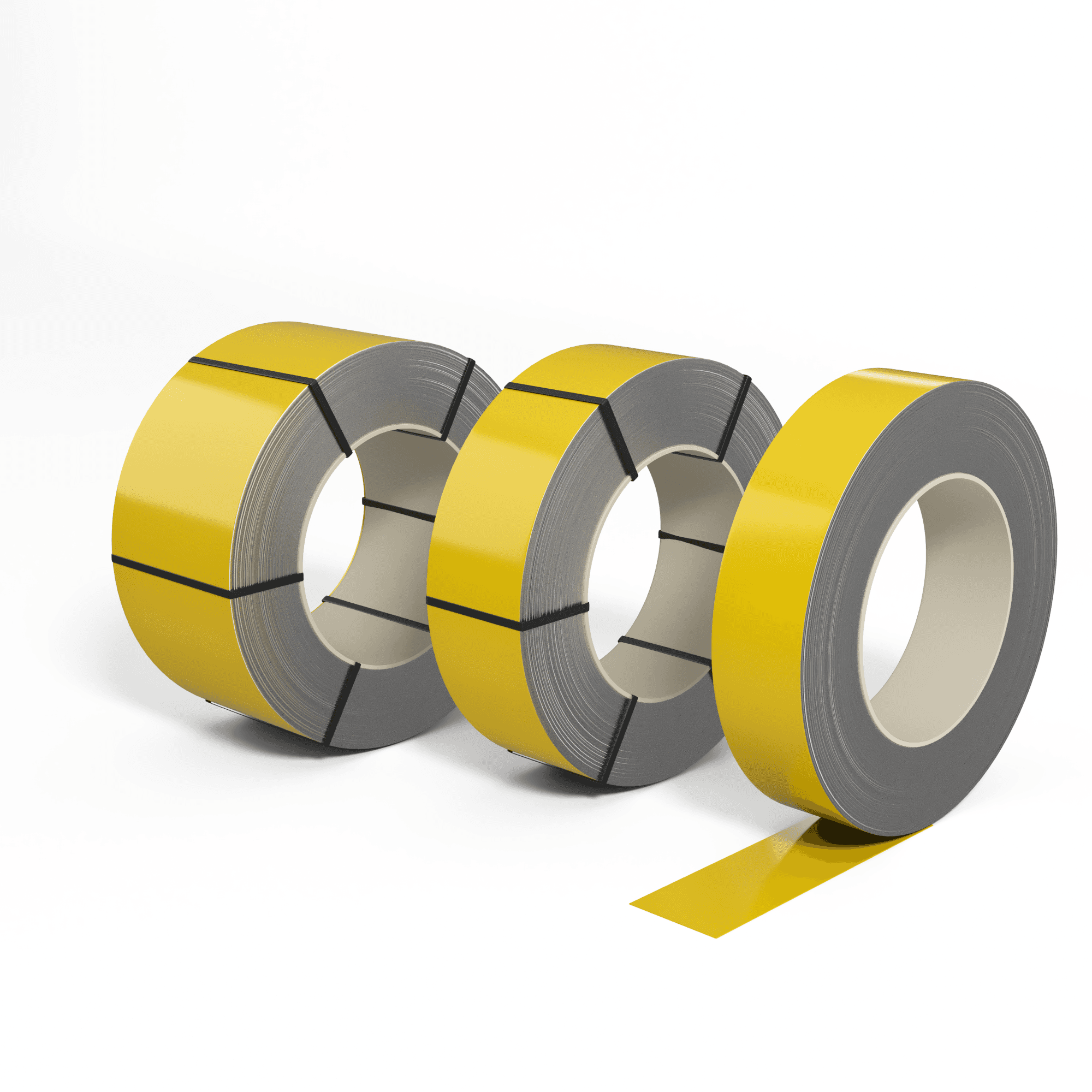 Лента оцинкованная (Штрипс) 0,45 мм (RAL 1023) с полимерным покрытием (полиэстер)