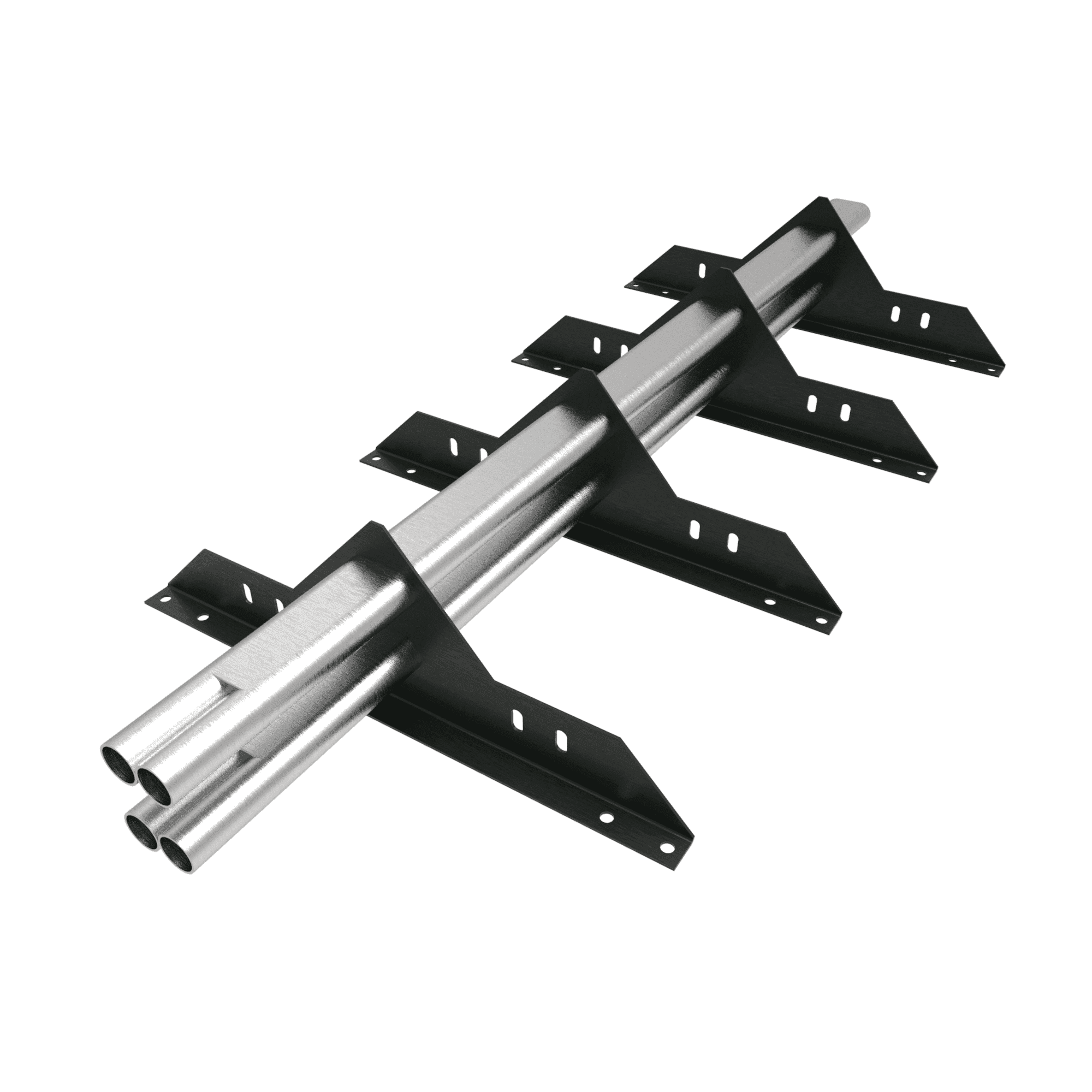 Снегозадержатель трубчатый плоскоовальный 1000мм универсальный 40x20-1,0-1,5-2 оцинкованная сталь с порошковым покрытием RAL 6009