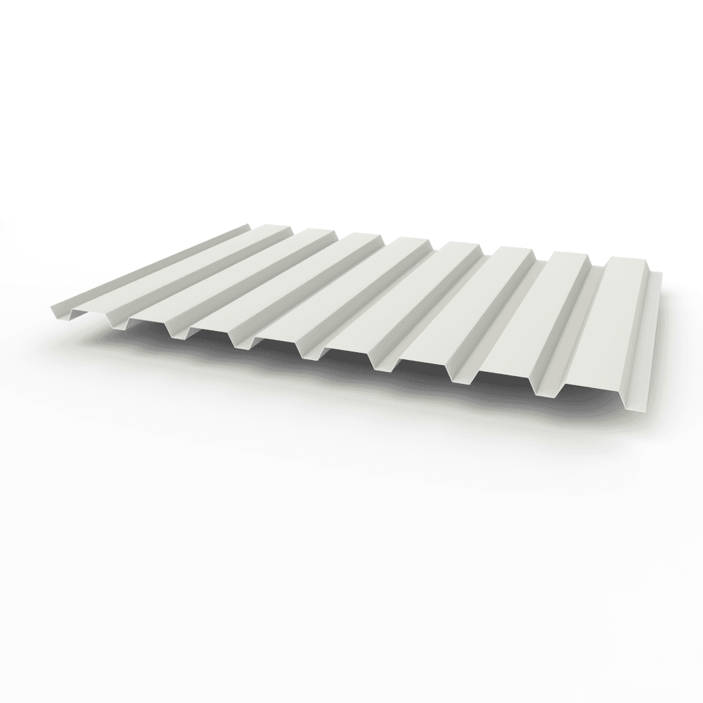 Профнастил С20 - 0,5х1150мм (RAL 9002) оцинкованный, с полимерным покрытием (полиэстер)