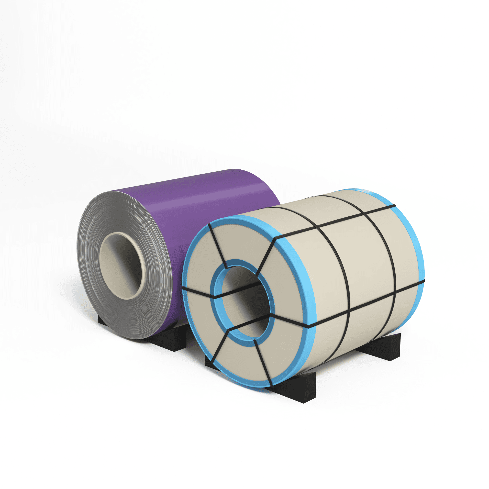 Рулон оцинкованный 0,45х1250мм (RAL 4005) с полимерным покрытием (полиэстер)