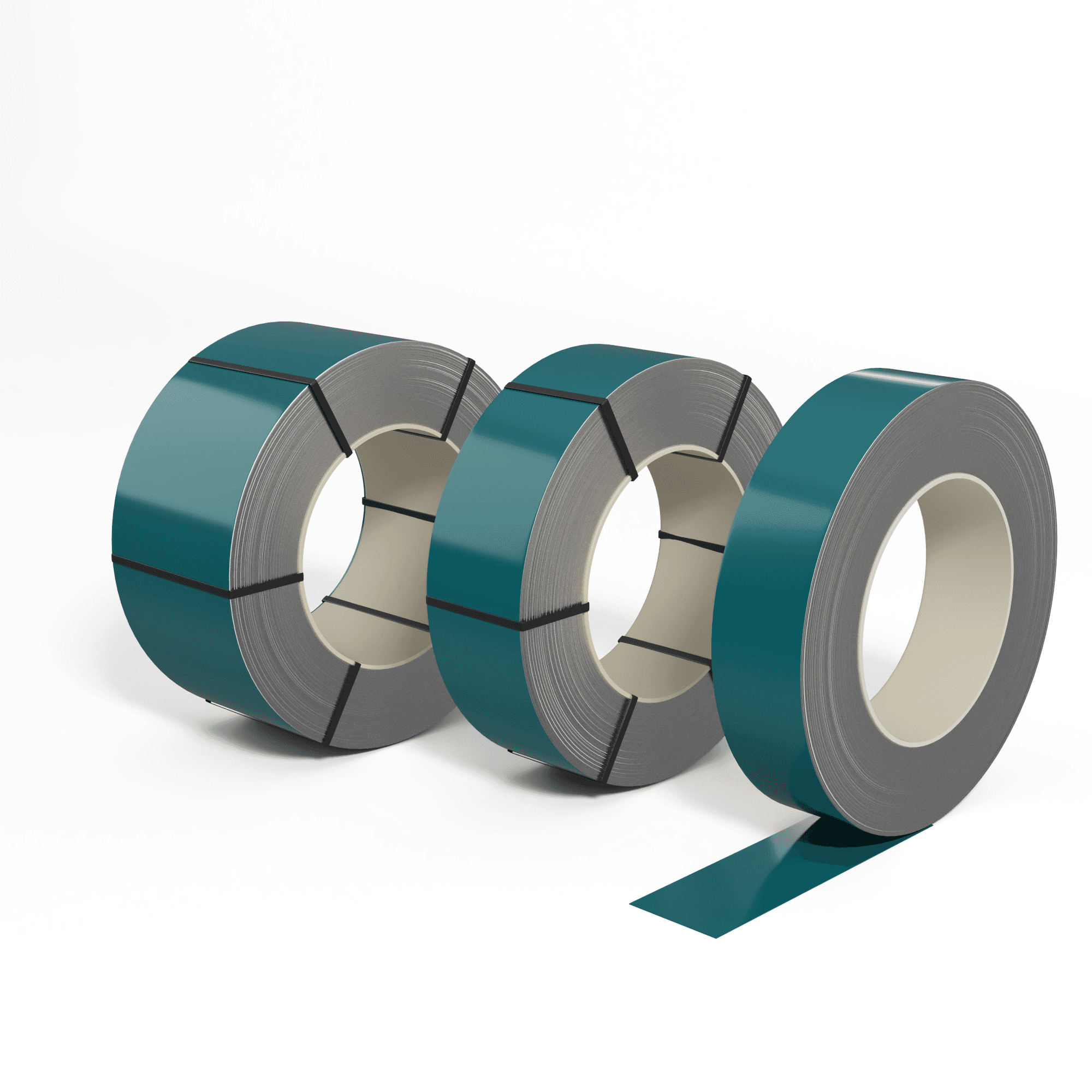 Лента оцинкованная (Штрипс) 1,0 мм (RAL 5021) с полимерным покрытием (полиэстер)