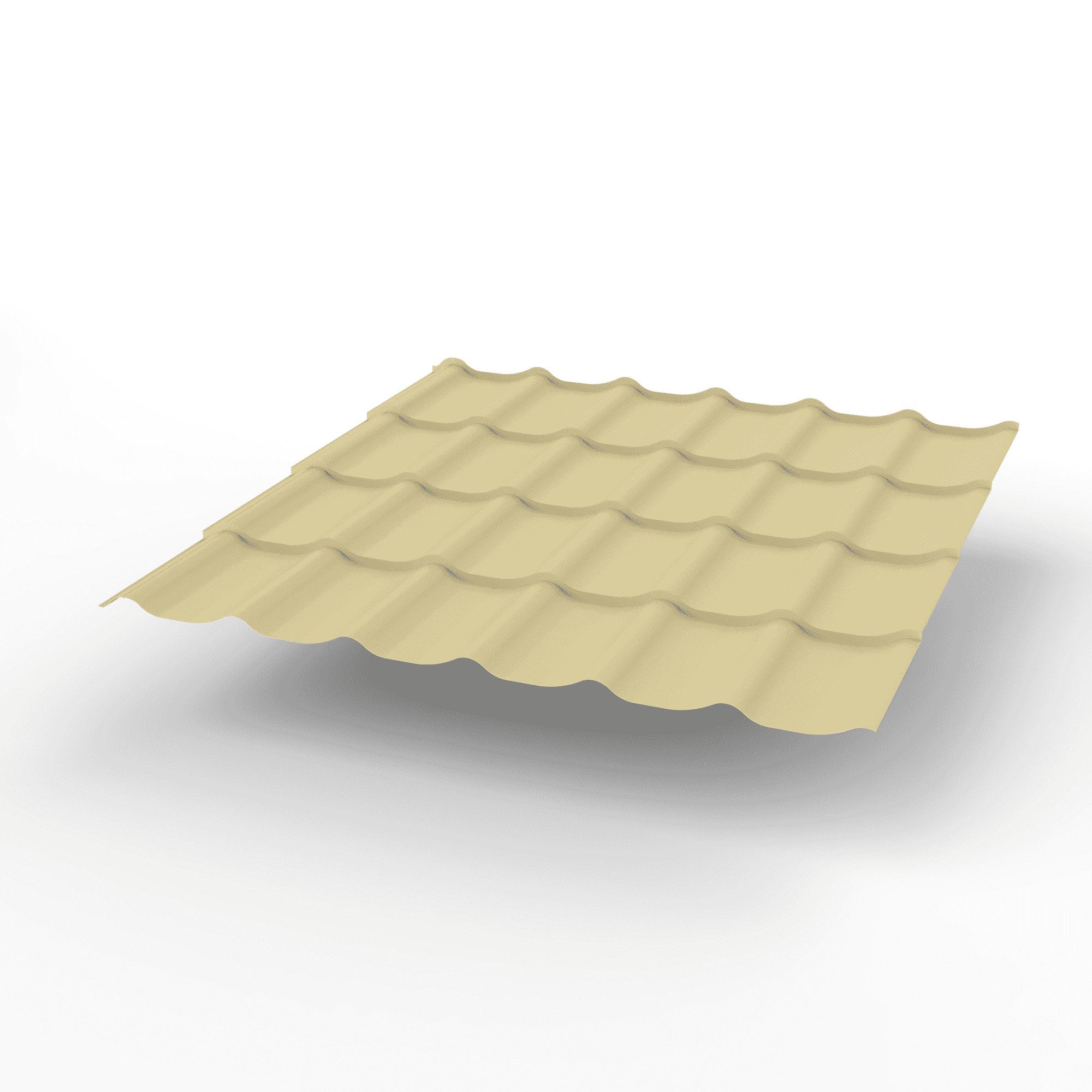 Металлочерепица Монтеррей классик оцинкованная с полимерным покрытием 0.5x1180мм  RAL 1014