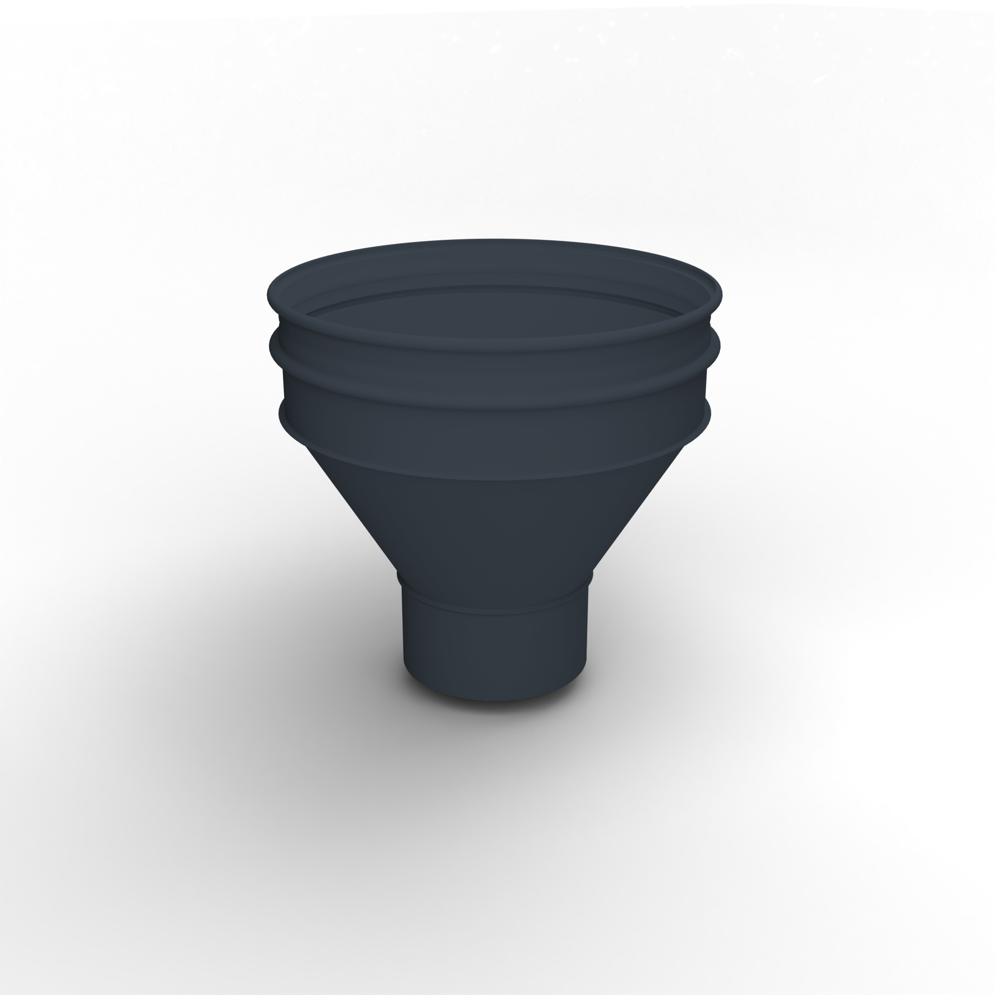 Воронка водосточная ф110х350мм (RAL 5008) водосборная, c порошковым покрытием