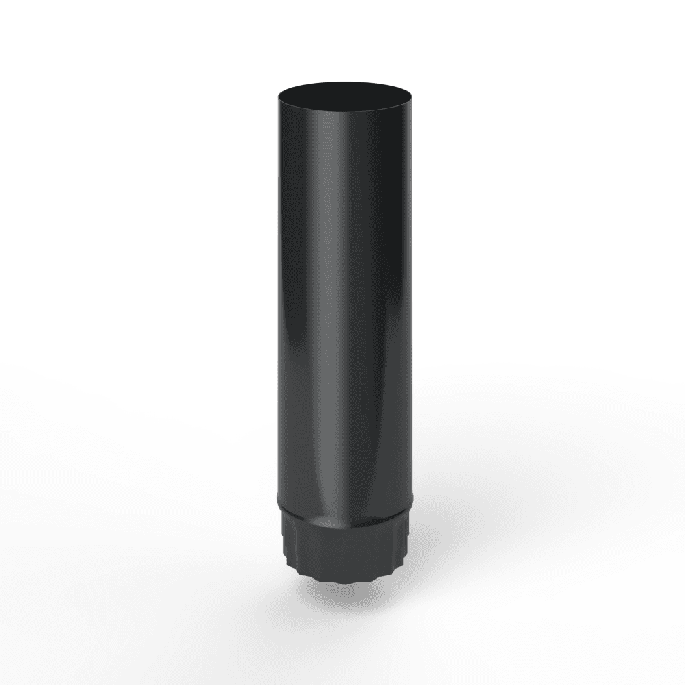 Труба водосточная оцинкованная порошок ф110х1250мм RAL 9004