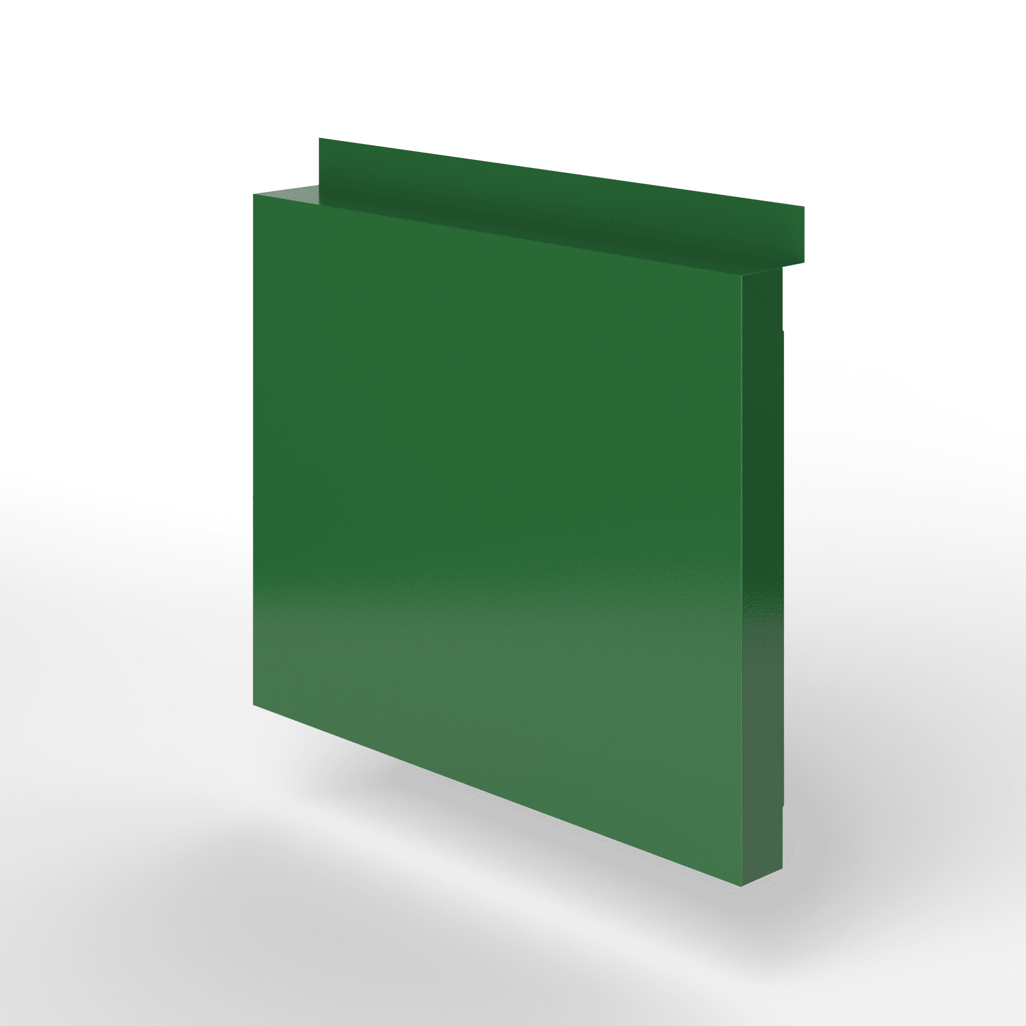 Фасадная металлокассета с иклями оцинкованная с порошковым покрытием 1мм RAL 6002