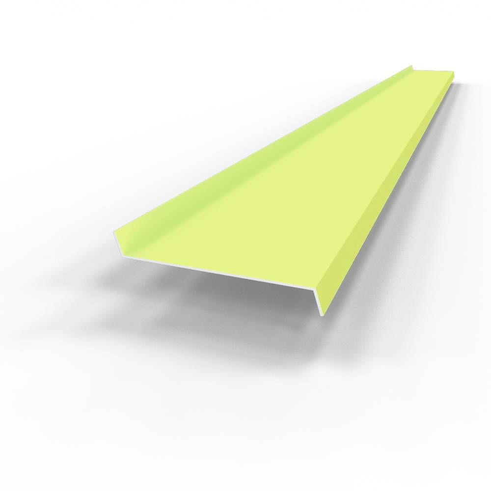 Отлив 0,7 мм RAL 1024 оконный оцинкованный c порошковым покрытием