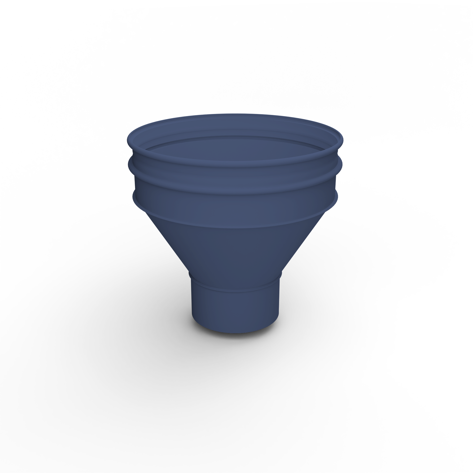 Воронка водосточная ф106х350мм (RAL 5003) водосборная, c порошковым покрытием