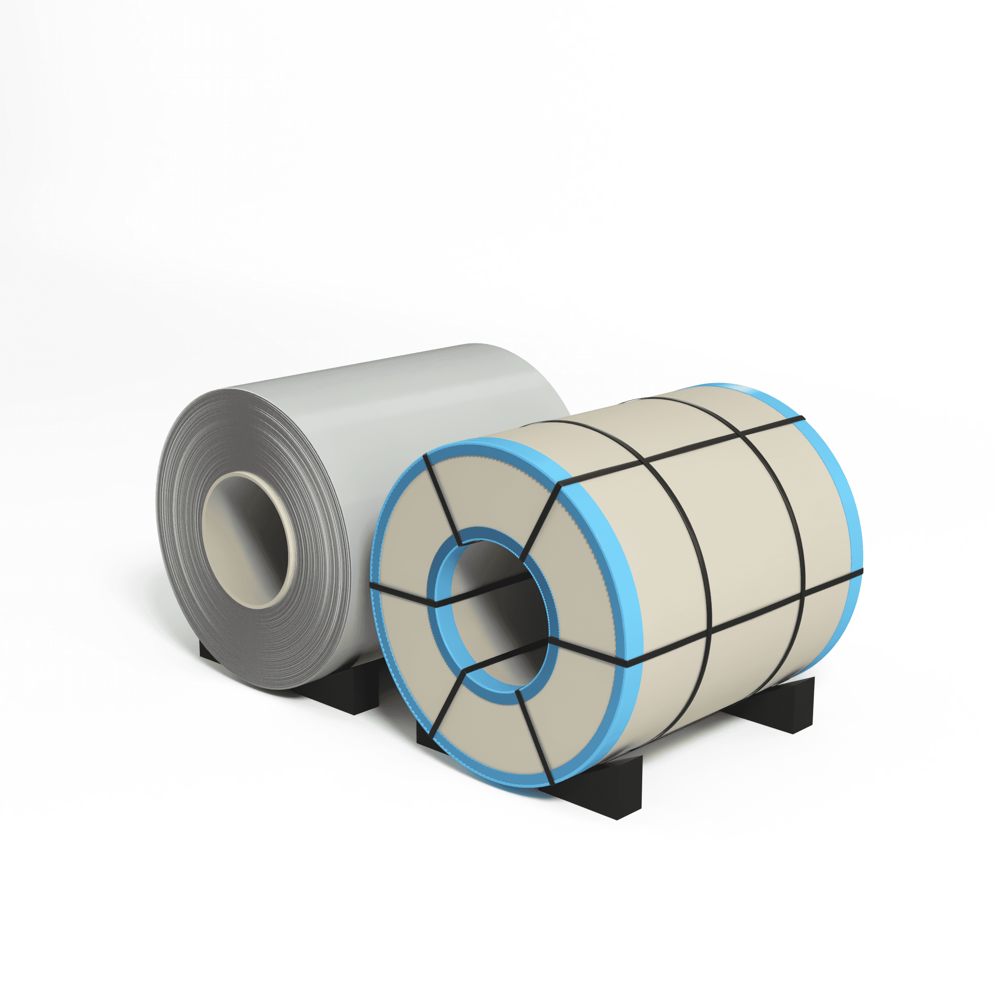 Рулон оцинкованный 0,7х1250мм (RAL 9018) с полимерным покрытием (полиэстер)