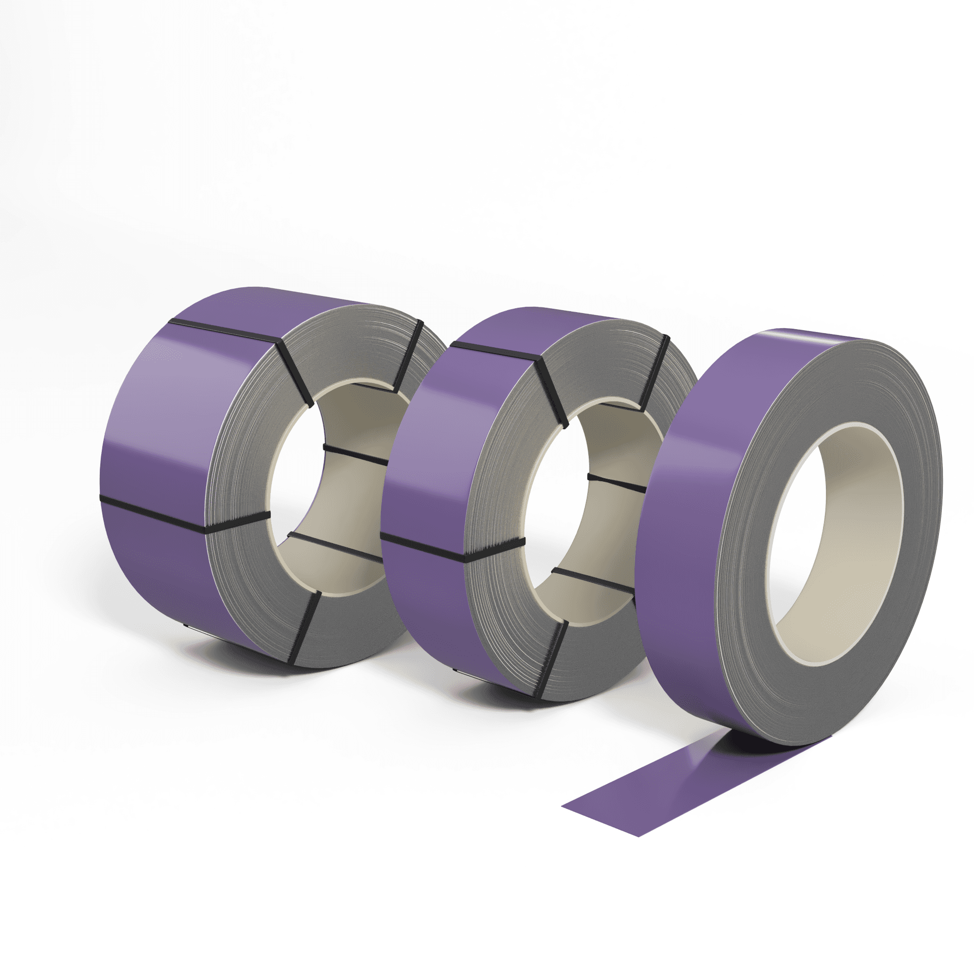 Лента оцинкованная (Штрипс) 0,9 мм (RAL 4011) с полимерным покрытием (полиэстер)