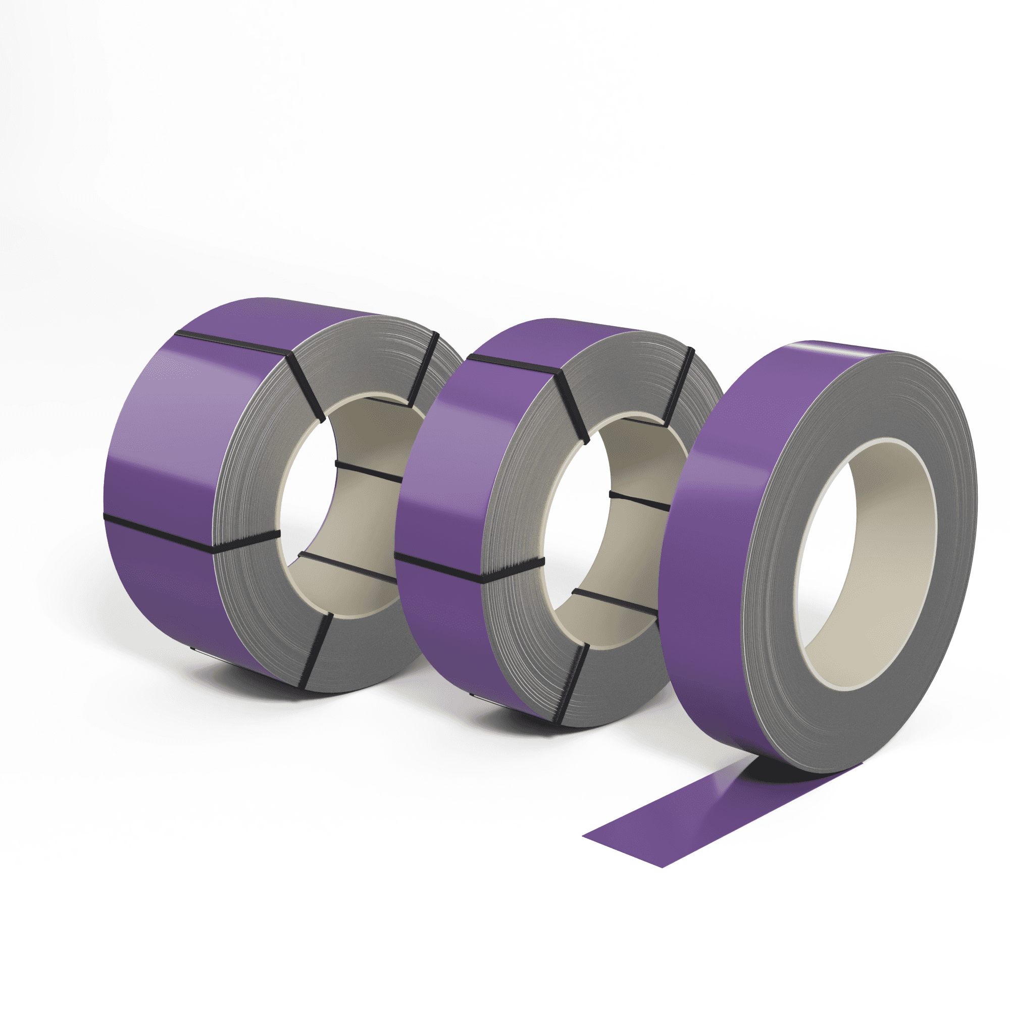 Лента оцинкованная (Штрипс) 0,45 мм (RAL 4005) с полимерным покрытием (полиэстер)