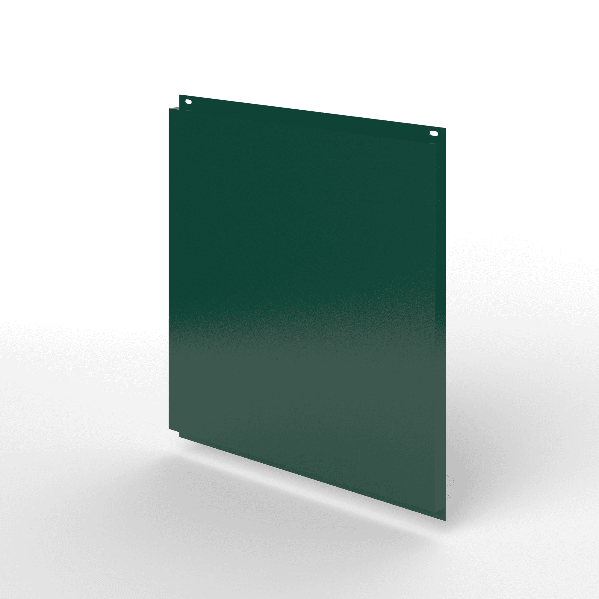 Фасадная металлокассета открытого типа оцинкованная с порошковым покрытием 1,2мм RAL 6005