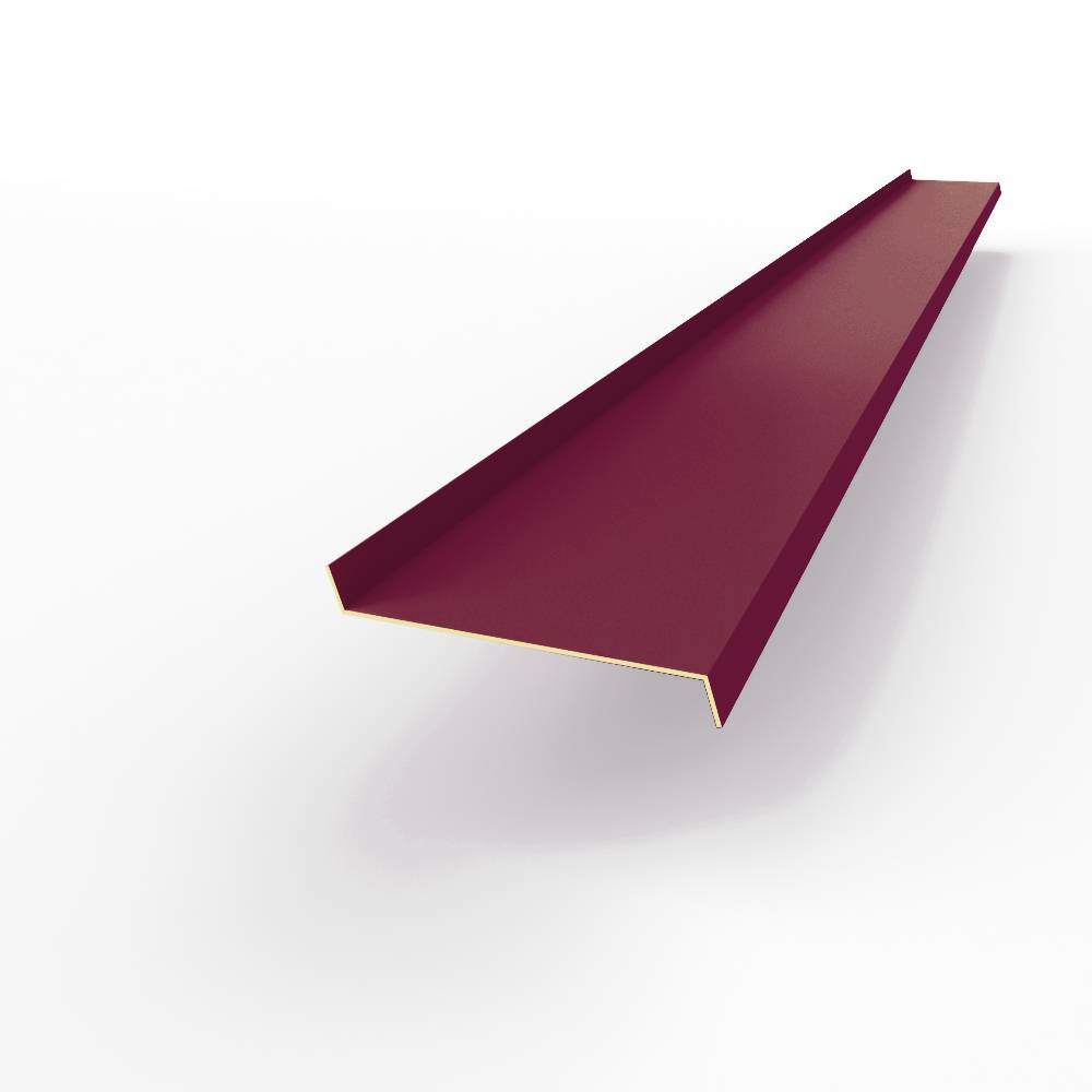 Отлив 0,55 мм RAL 4004 оконный оцинкованный c порошковым покрытием