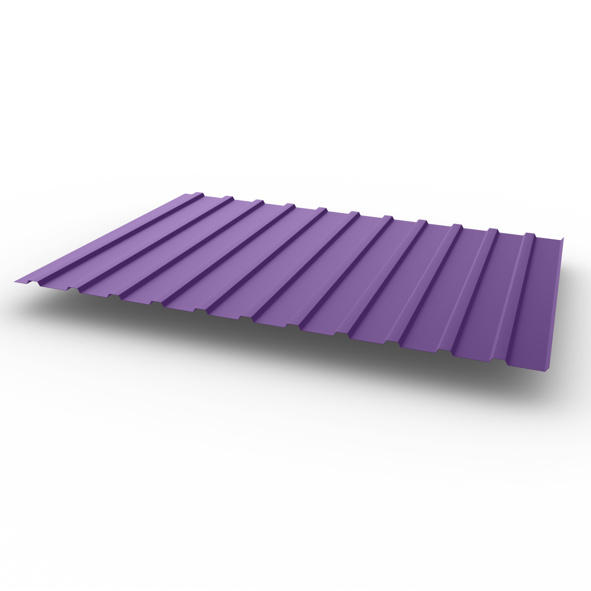 Профнастил С10 - 0,45х1180мм (RAL 4005) оцинкованный, с полимерным покрытием (Полиэстер)