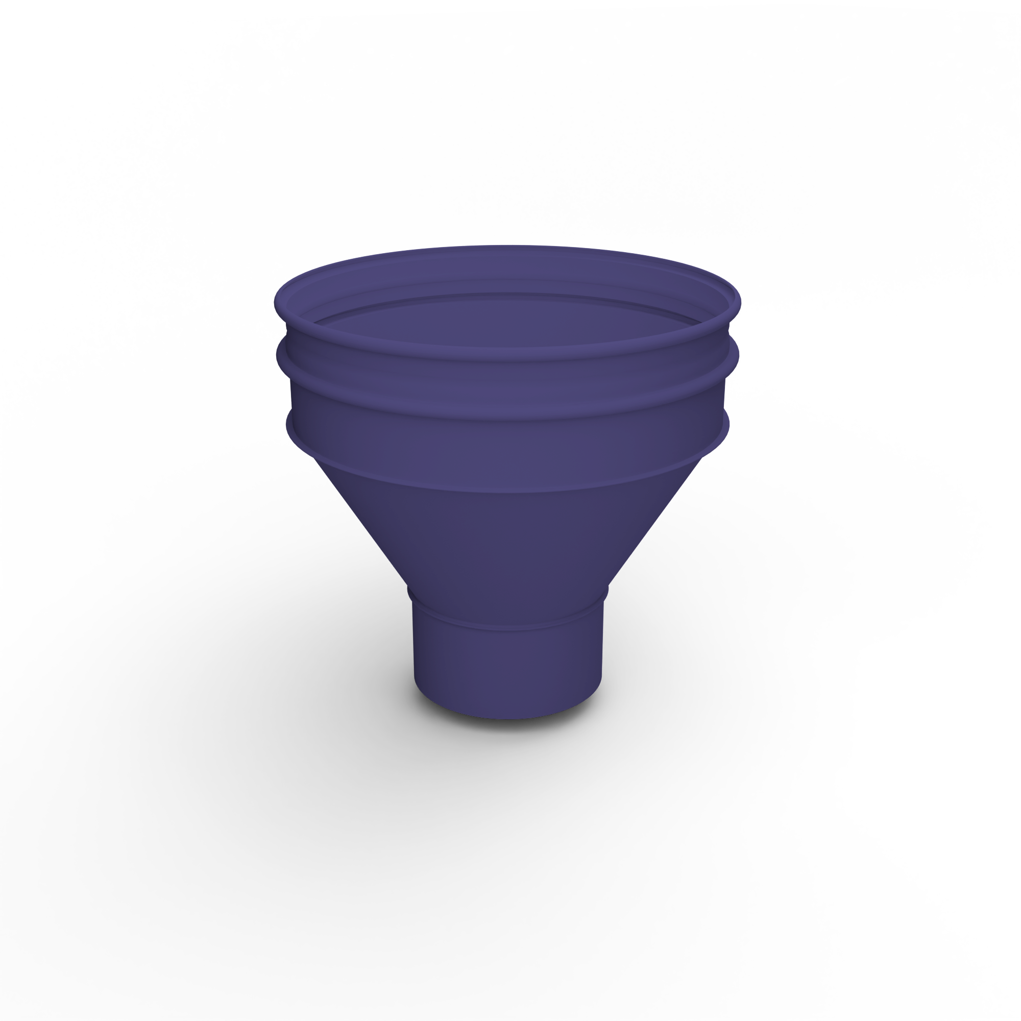 Воронка водосточная ф180х350мм (RAL 5022) водосборная, c порошковым покрытием