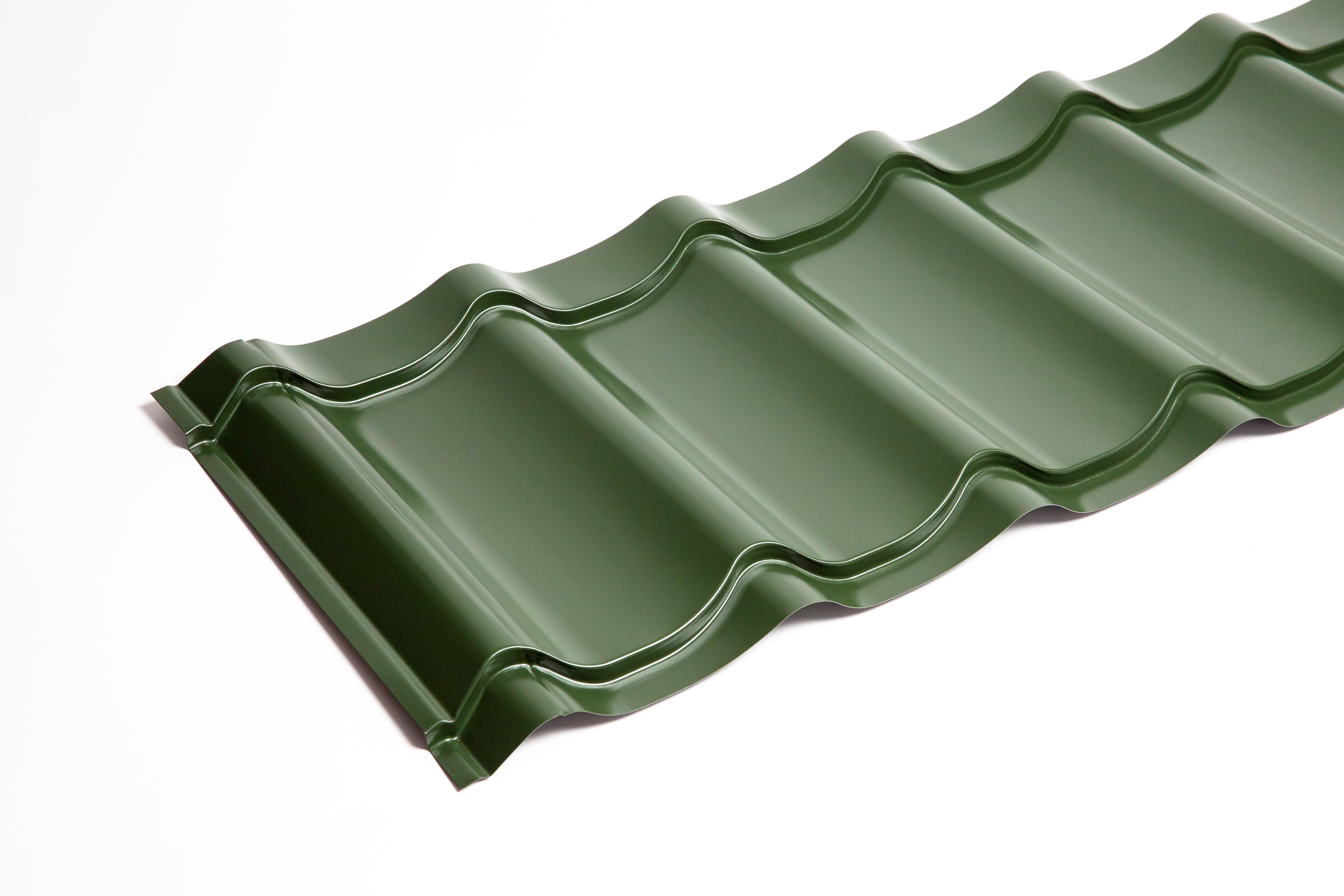 Металлочерепица Монтеррей классик оцинкованная с полимерным покрытием 0.45x1180мм  RAL 6029