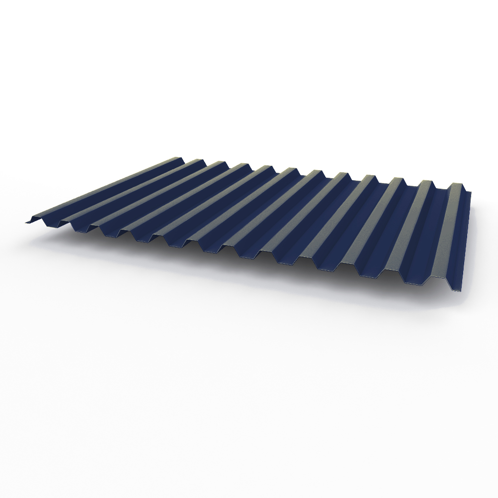 Профнастил С21 0,65х1051мм (RAL 5013) оцинкованный, с полимерным покрытием (полиэстер)