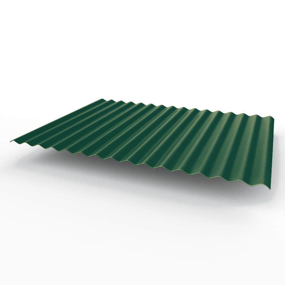 Профнастил С15 (RAL 6005) полиэстер 0,7х1180мм
