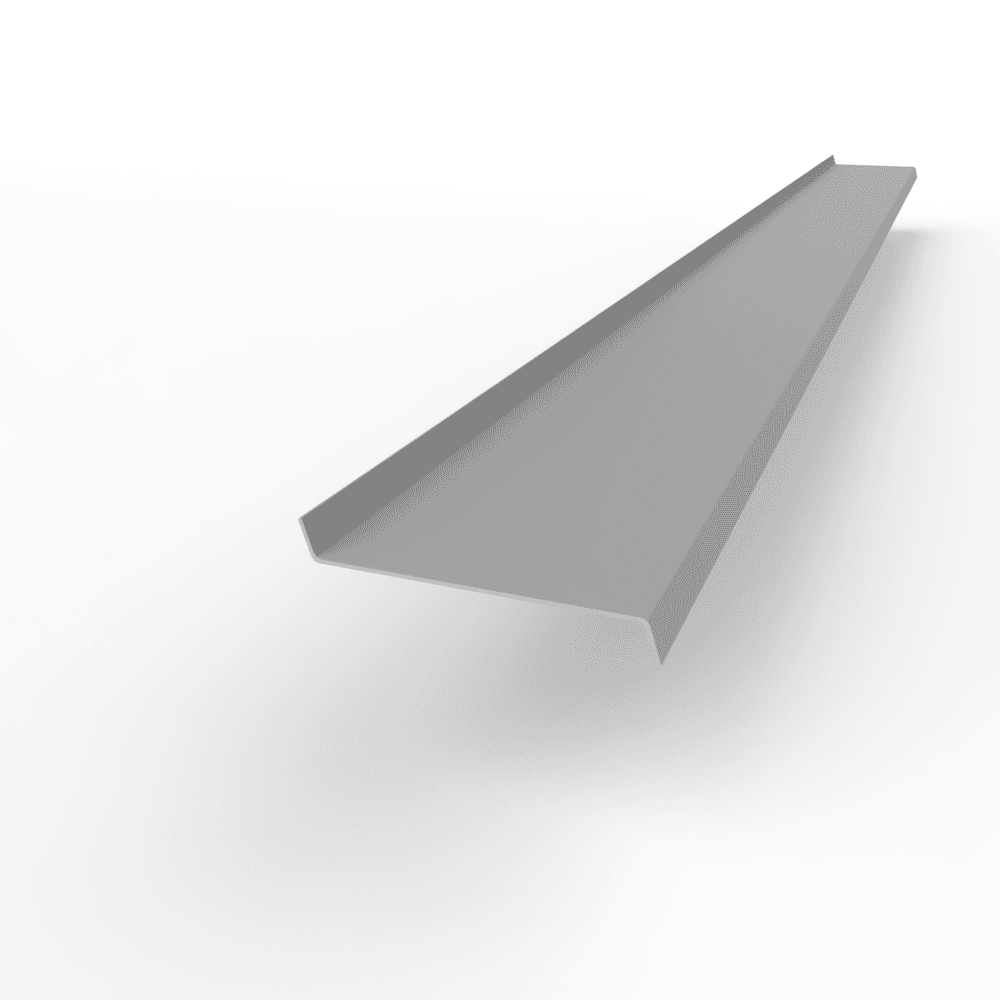 Отлив 0,4 мм RAL 9006 оконный оцинкованный c порошковым покрытием