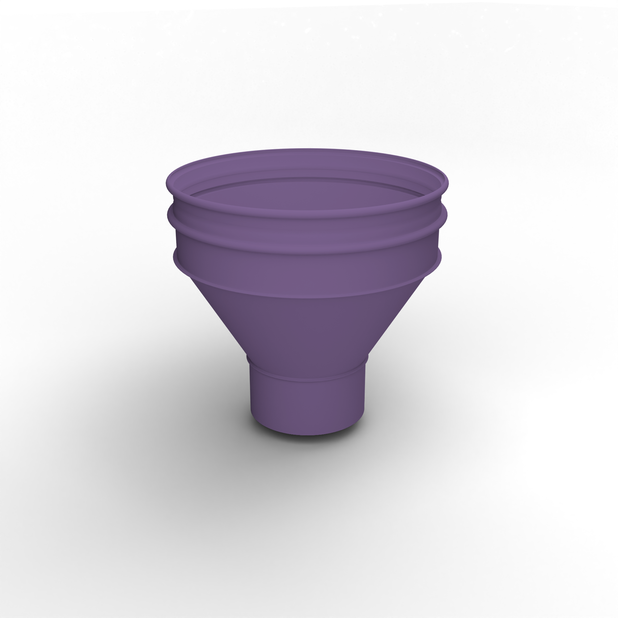 Воронка водосточная ф120х350мм (RAL 4005) водосборная, c порошковым покрытием