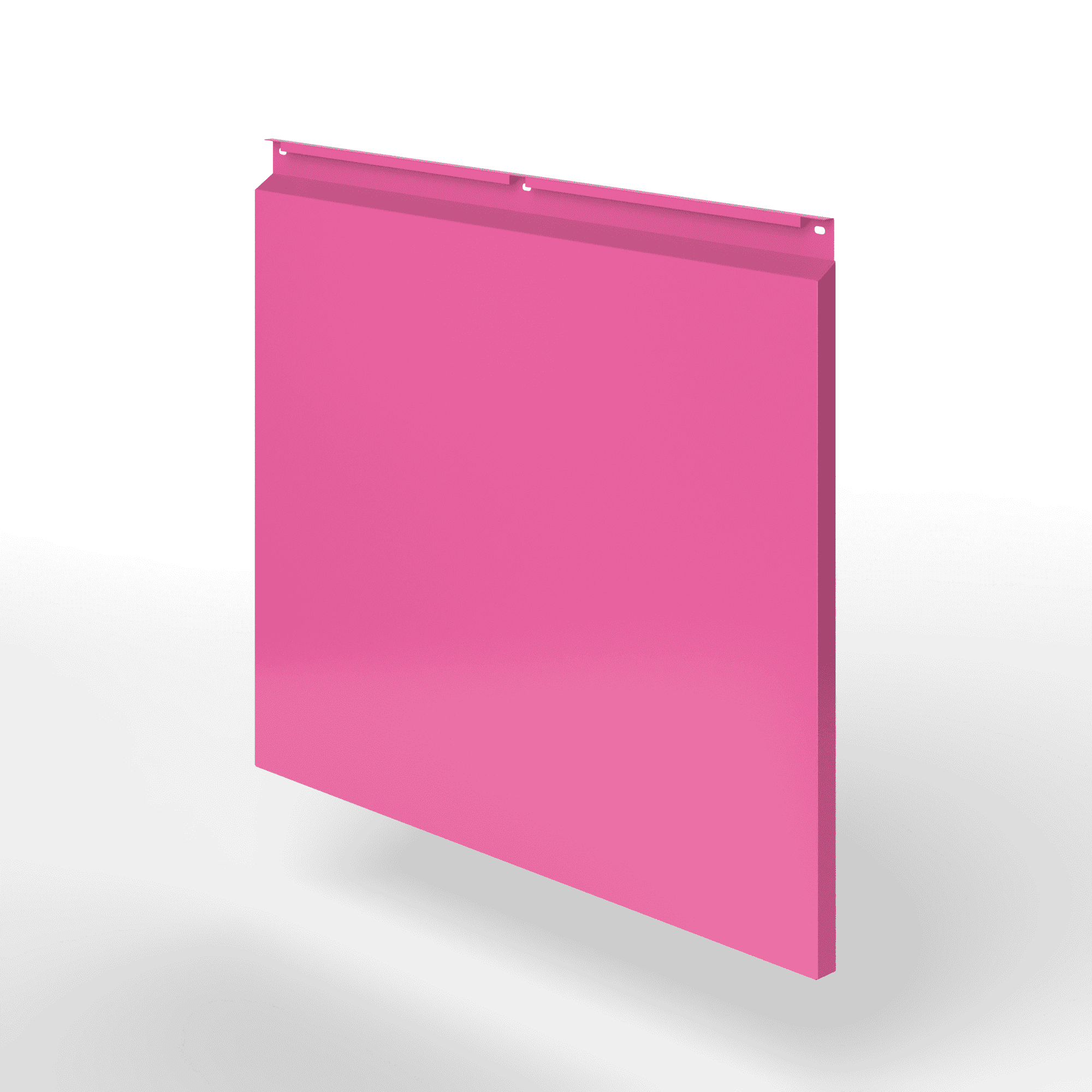 Фасадная металлокассета закрытого типа оцинкованная с порошковым покрытием 0,7x545х1170мм RAL 4003 Вересково-фиолетовый