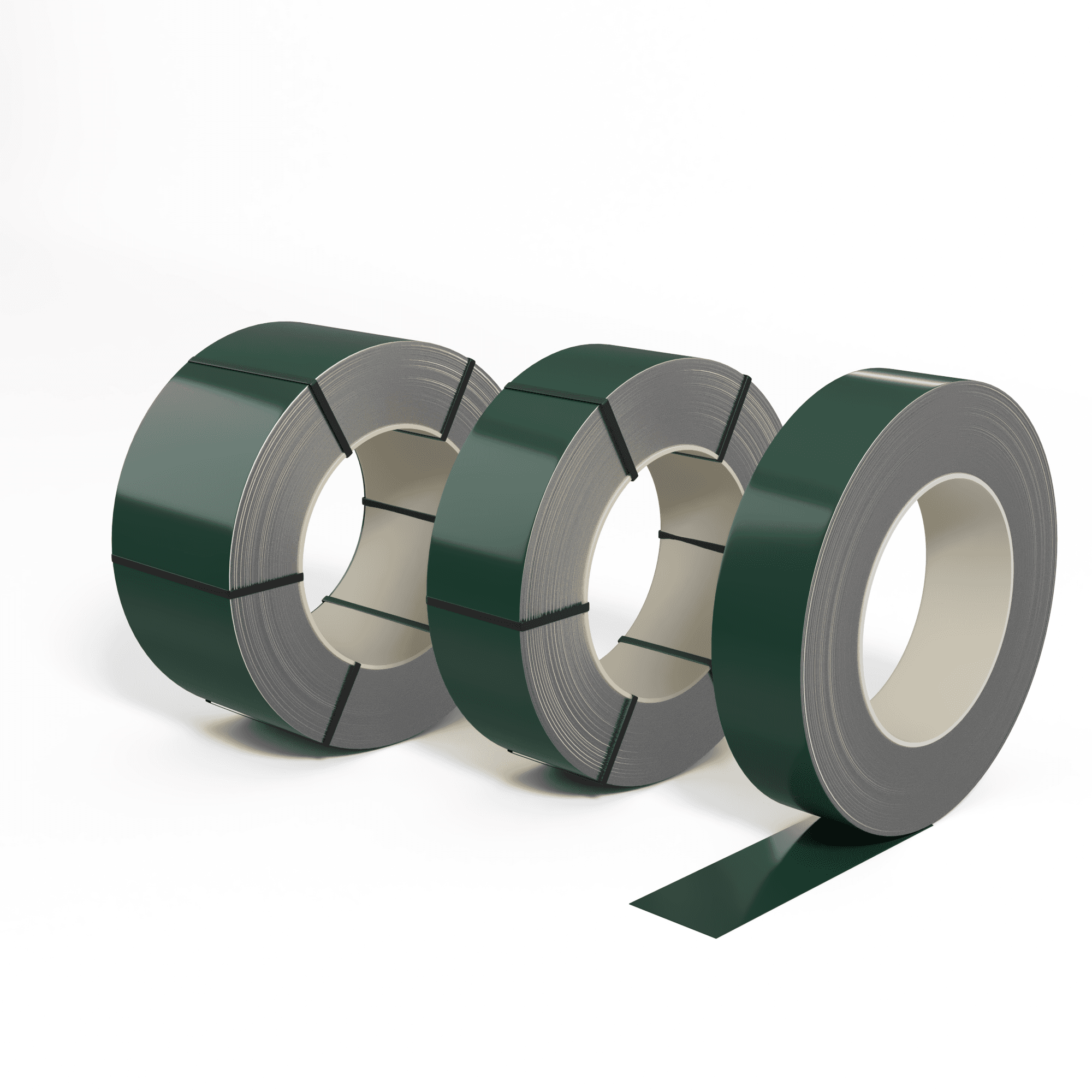 Лента оцинкованная (Штрипс) 0,7 мм (RAL 6028) с полимерным покрытием (полиэстер)