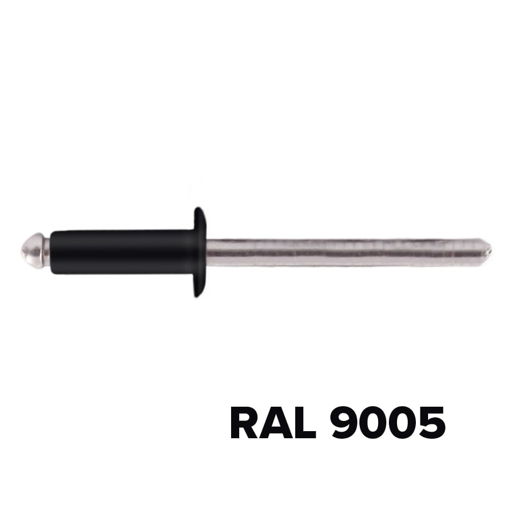 Заклепка 3.2x10 (RAL 9005) A2/A2 вытяжная
