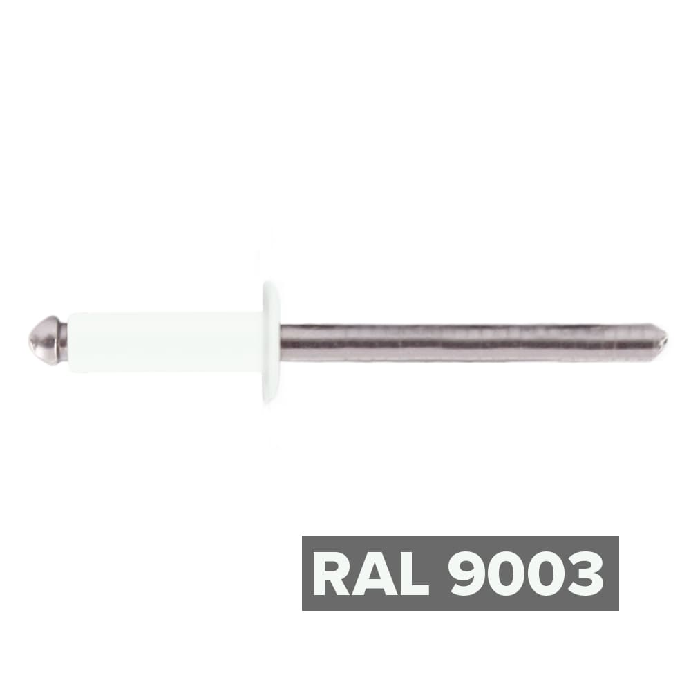 Заклепка 3.2x10 (RAL 9003) A2/A2 вытяжная
