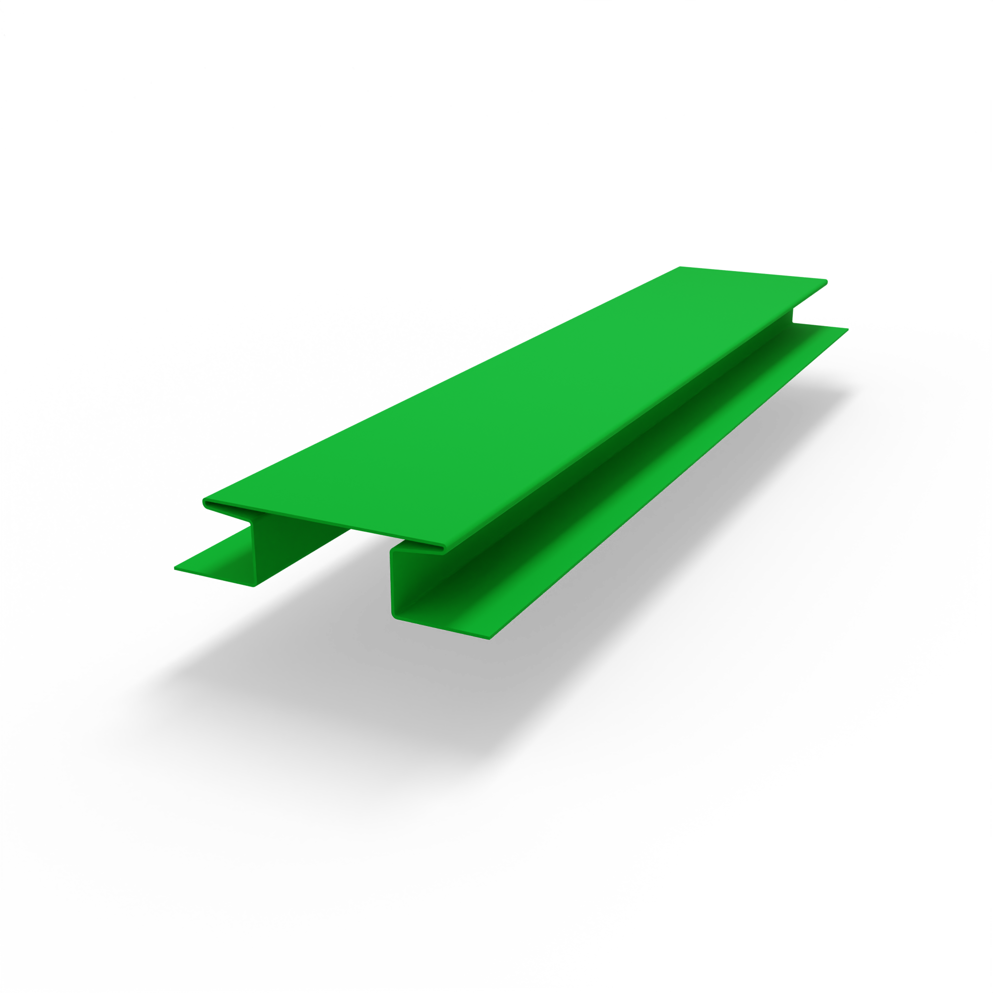 Н-образная планка (RAL 6038) оцинкованный с порошковым покрытием 0,45 мм