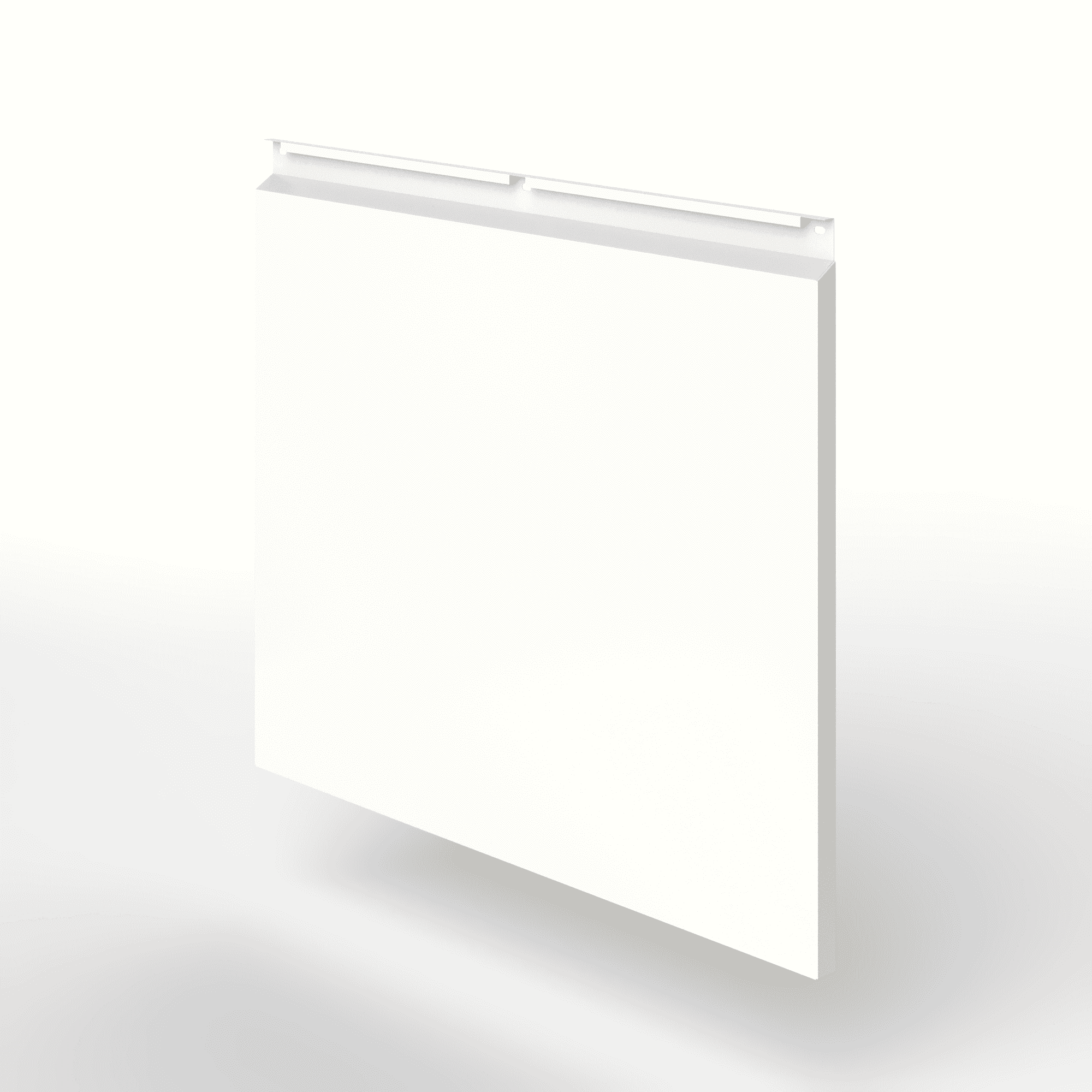 Фасадная металлокассета закрытого типа оцинкованная с порошковым покрытием 0,7x1160х600мм RAL 9001 Кремово-белый