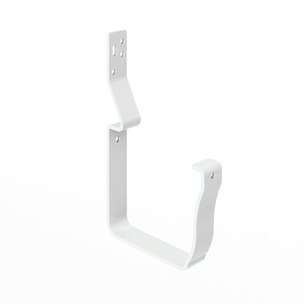 Крепление крюк полоса короткий прямоугольного желоба водосточного Grand Line Vortex 4х127мм RAL 9003