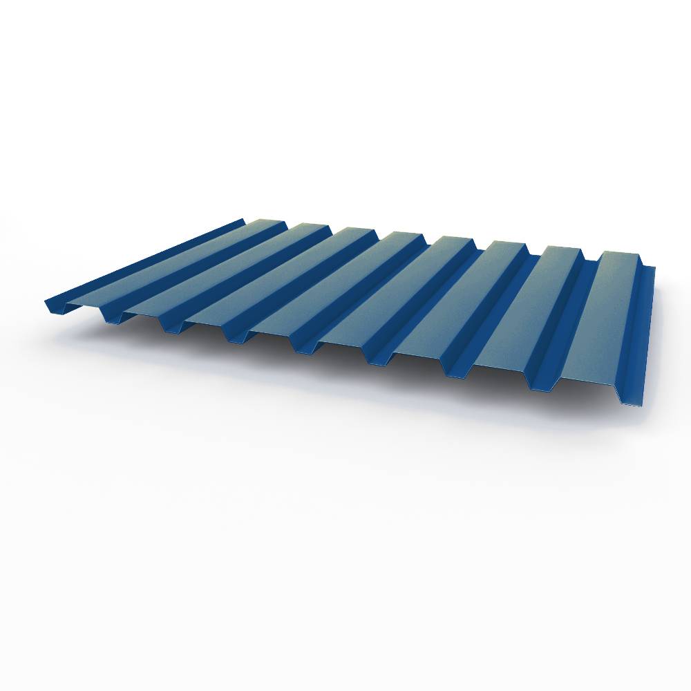 Профнастил С20 - 0,5х1150мм (RAL 5005) оцинкованный, с полимерным покрытием (полиэстер)