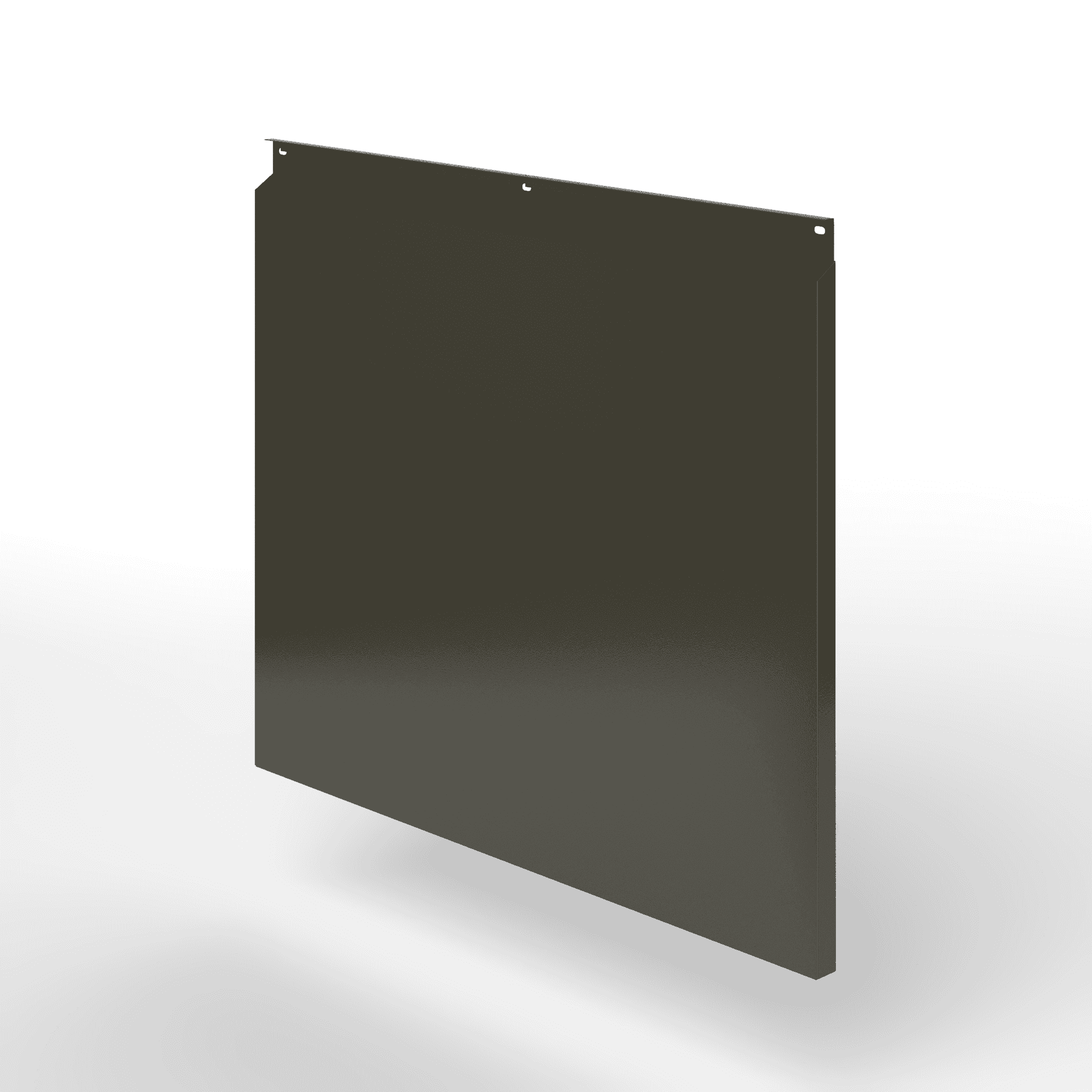 Фасадная металлокассета закрытого типа оцинкованная с порошковым покрытием 0,7x1160х600мм RAL 6022 Коричнево-оливковый