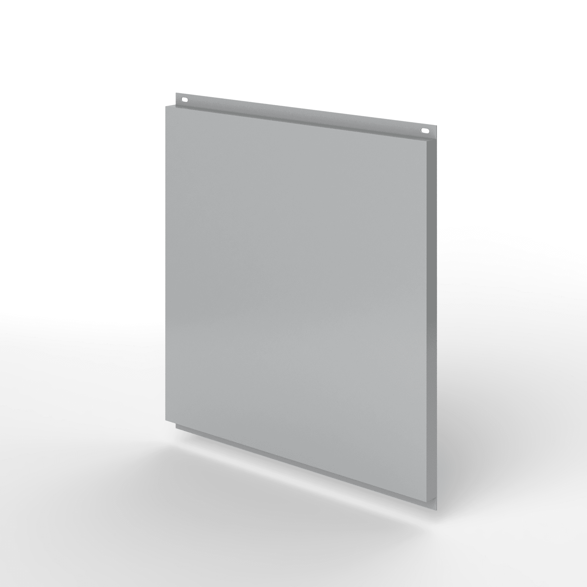 Фасадная металлокассета открытого типа оцинкованная с порошковым покрытием 1,2мм RAL 7004