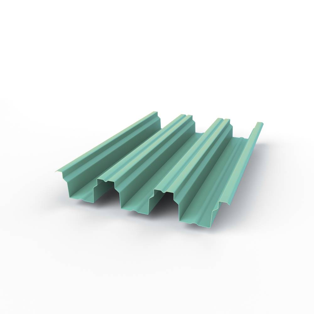 Профнастил Н114 - 0,8х646мм (RAL 6027) оцинкованный, с полимерным покрытием (полиэстер)