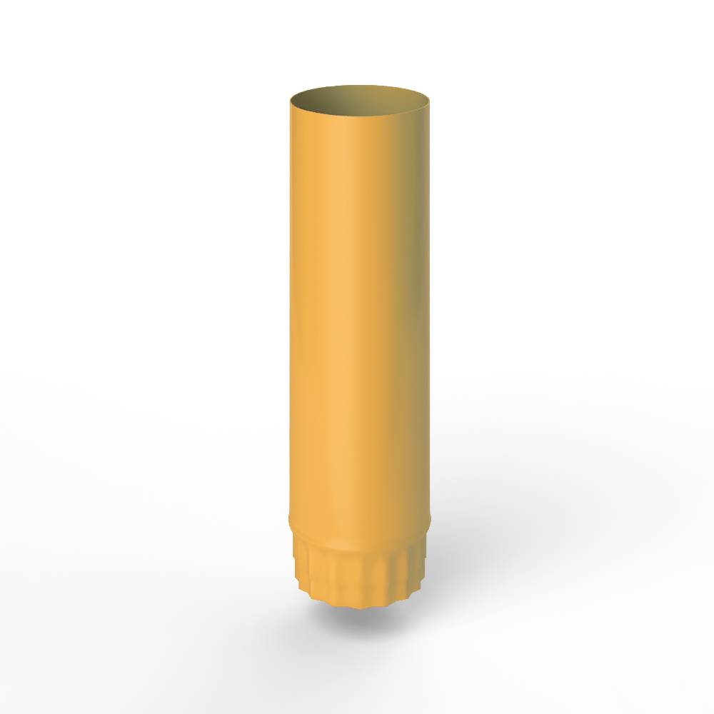 Труба водосточная оцинкованная порошок ф125х1250мм RAL 1017