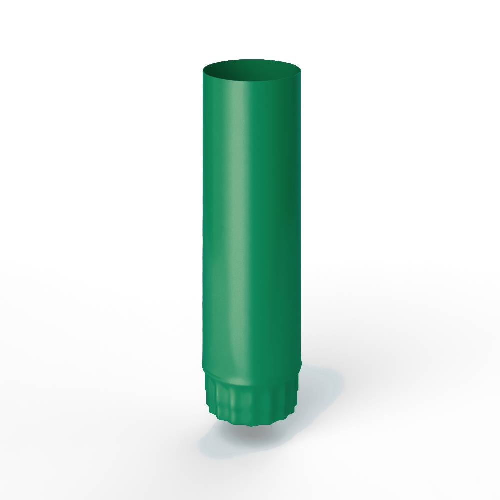 Труба водосточная оцинкованная порошок ф140х1250мм RAL 6032