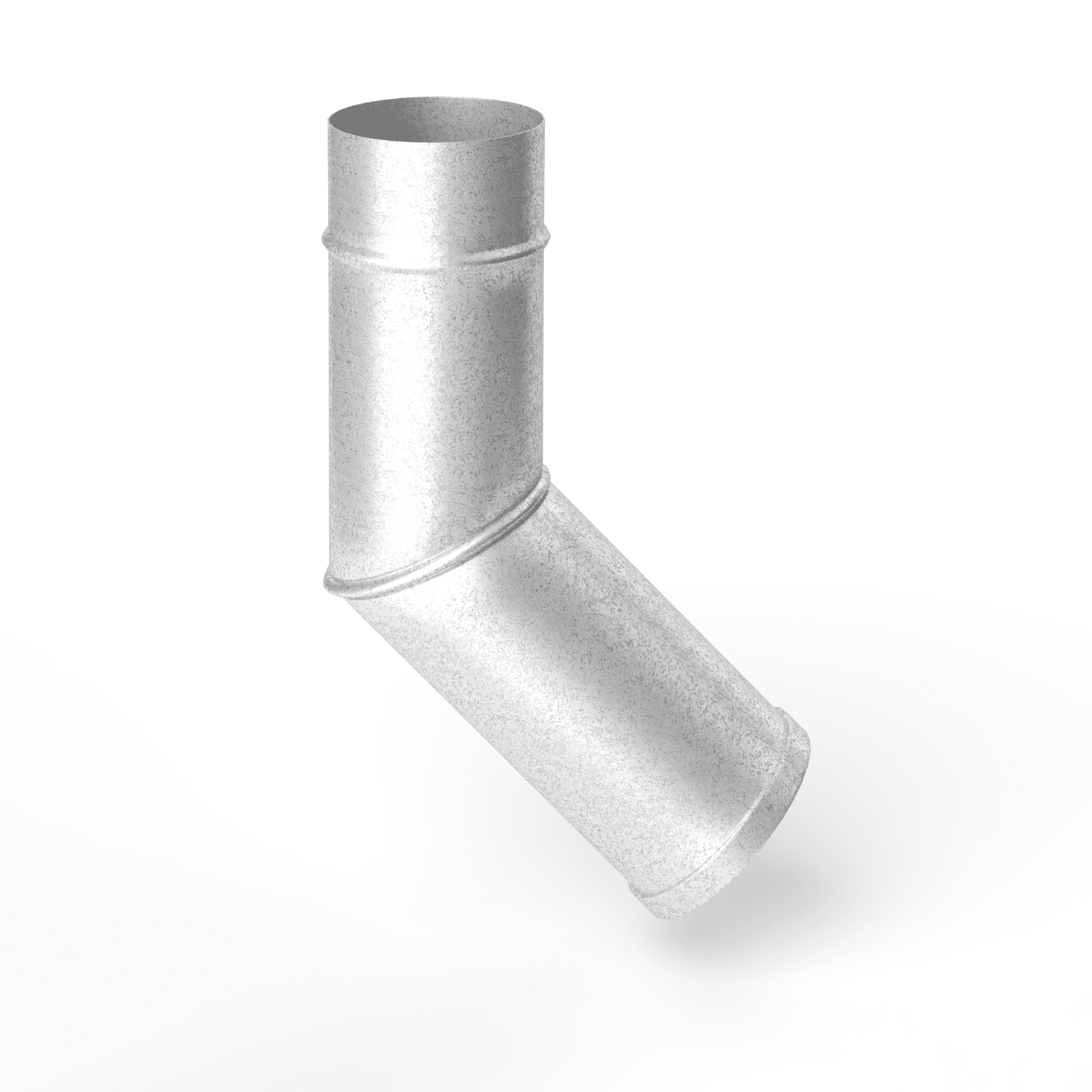 Колено сливное оцинкованное (отмёт) ф200мм