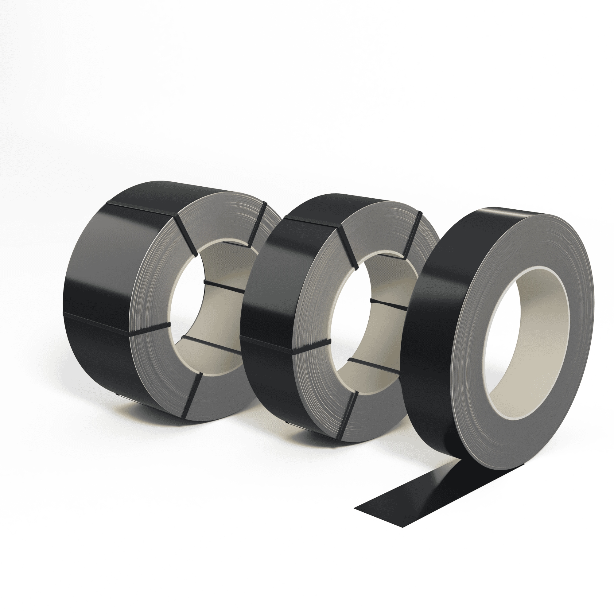 Лента оцинкованная (Штрипс) 0,45 мм (RAL 9017) с полимерным покрытием (полиэстер)